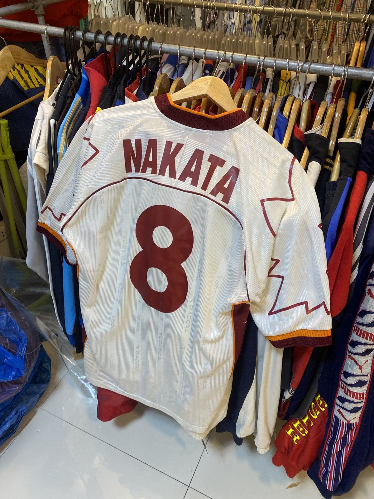 Vintage 1999-2000 AS Roma Away Kit NAKATA 8