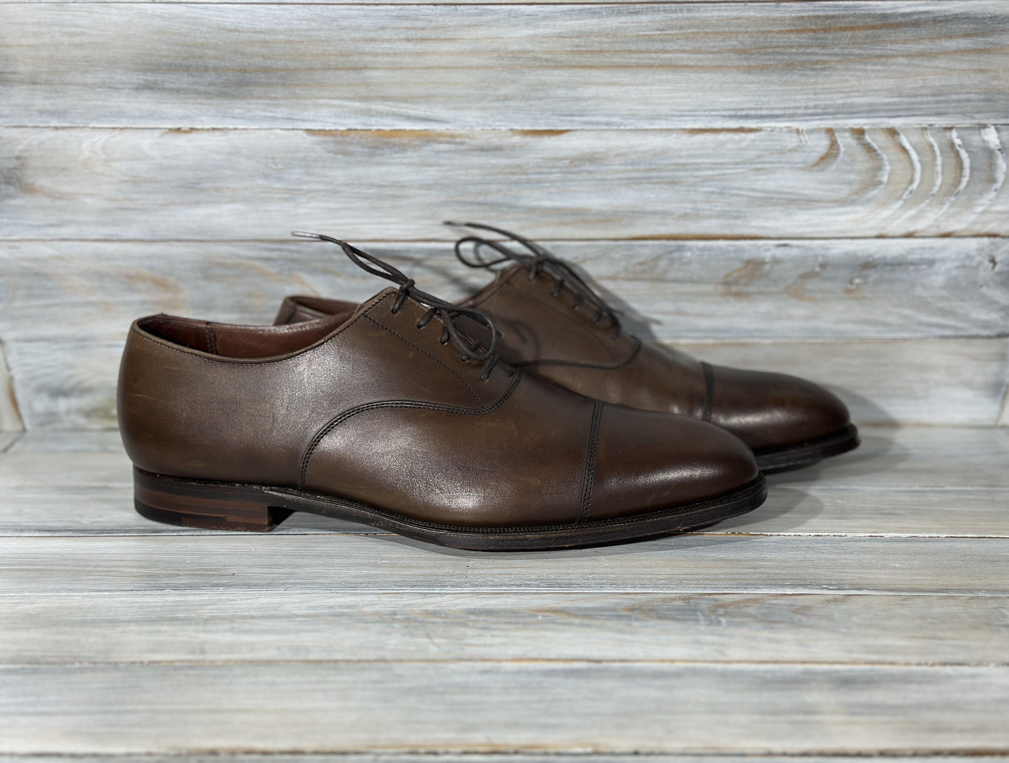 Crockett & Jones CROCKETT & JONES Audley Oxford Calf Leather Made In England Size US 9.5 / EU 42-43 - 1 Thumbnail