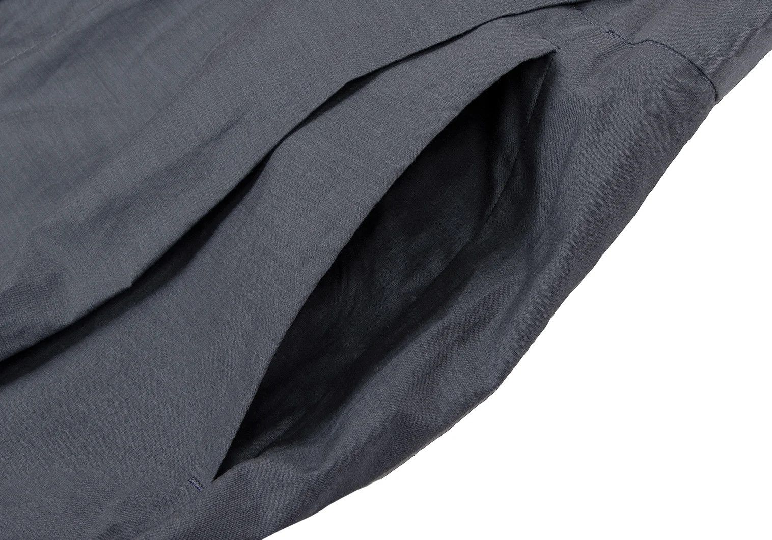 Emporio Armani Silk-Cotton Side Button Tuck Pants in Blue Gray Size 50 Size US 34 / EU 50 - 3 Thumbnail