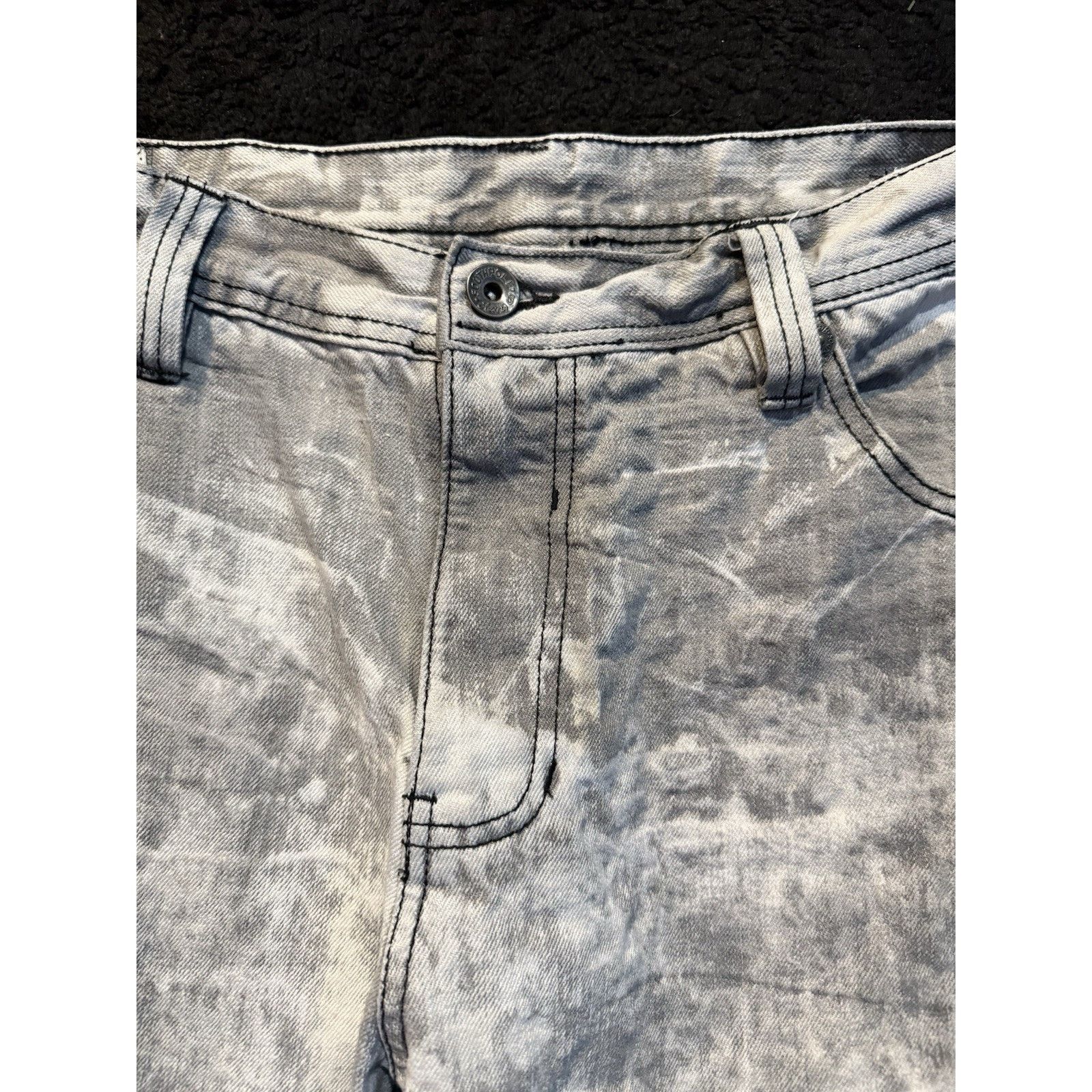 Southpole Southpole Acid Wash Jean Shorts Men 40 Y2K Baggy Distressed Size US 40 / EU 56 - 8 Thumbnail