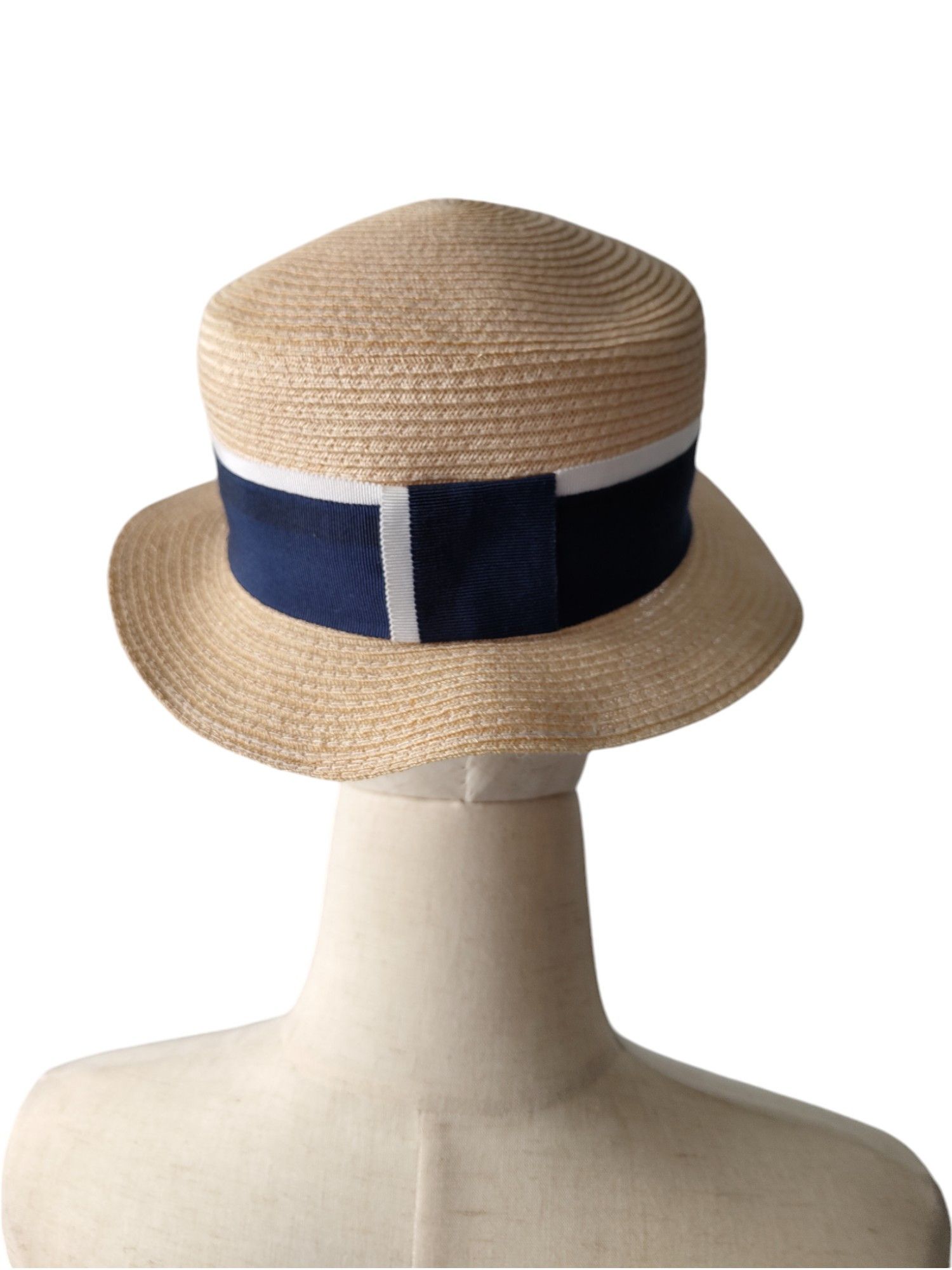 Maison Michel Straw Canotier Hat Size ONE SIZE - 3 Thumbnail