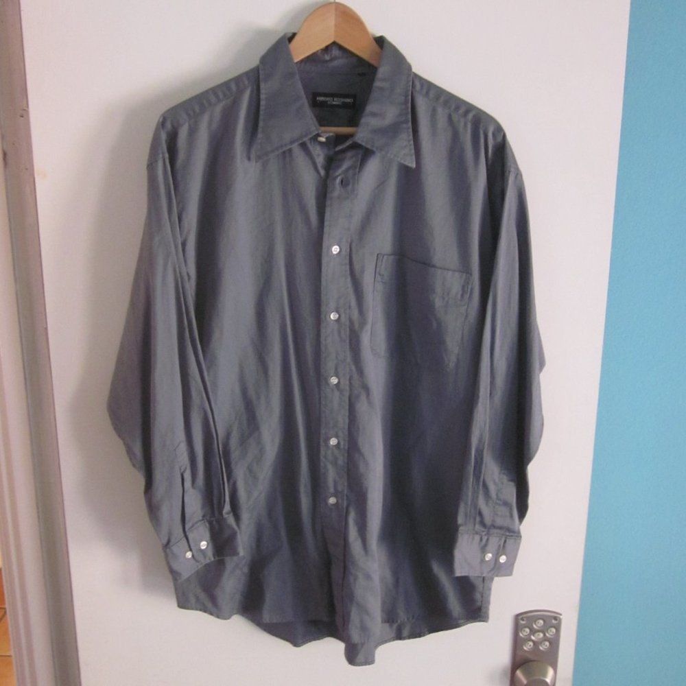 Hiroko Koshino Homme Hiroko Koshino Homme Mens Gray Shirt Size LL Fits L Size US L / EU 52-54 / 3 - 2 Thumbnail