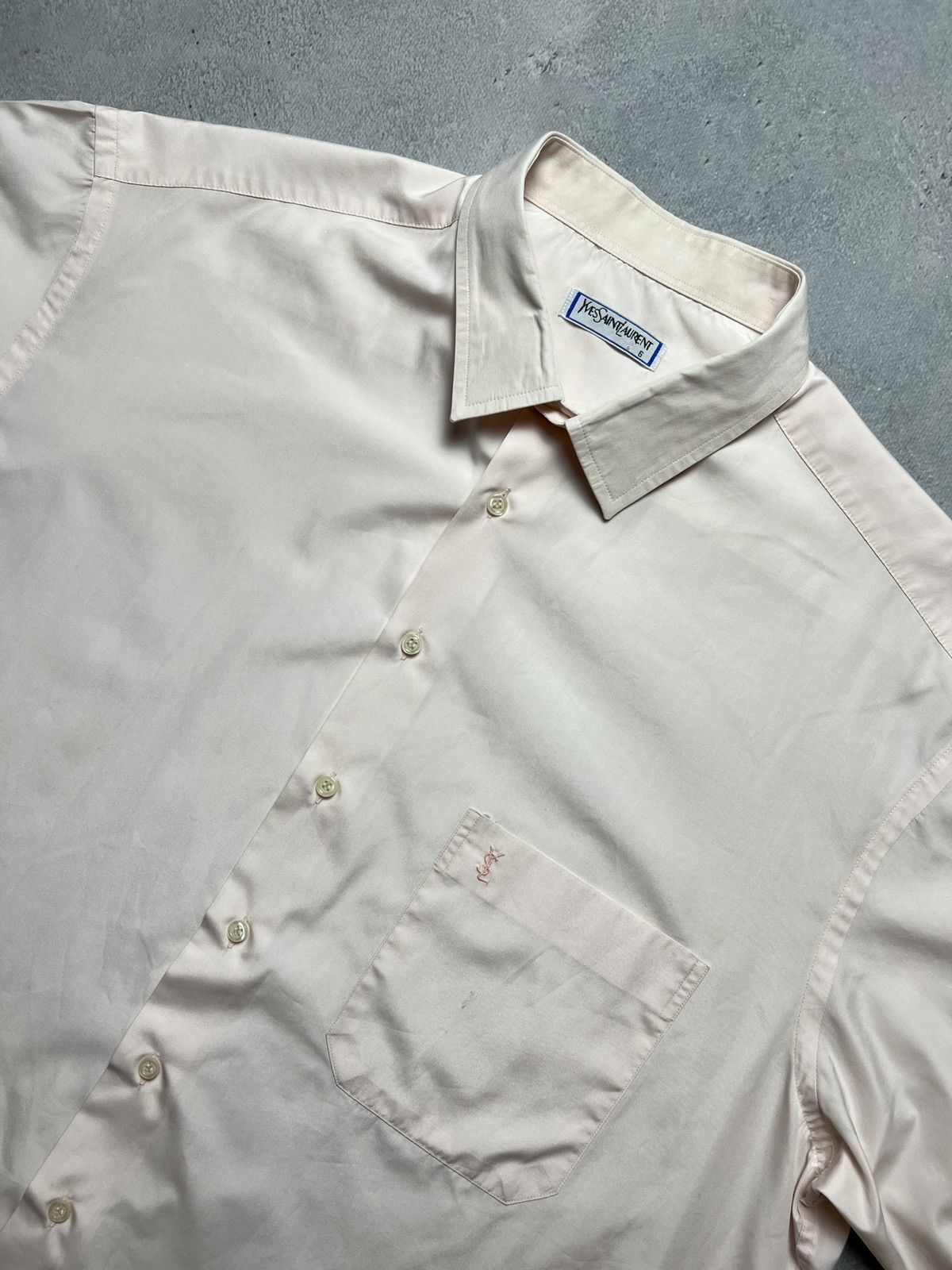 Yves Saint Laurent YSL Shirt Cotton Yves Saint Laurent Summer Shirtsleeve 90s Size US XXL / EU 58 / 5 - 1 Thumbnail
