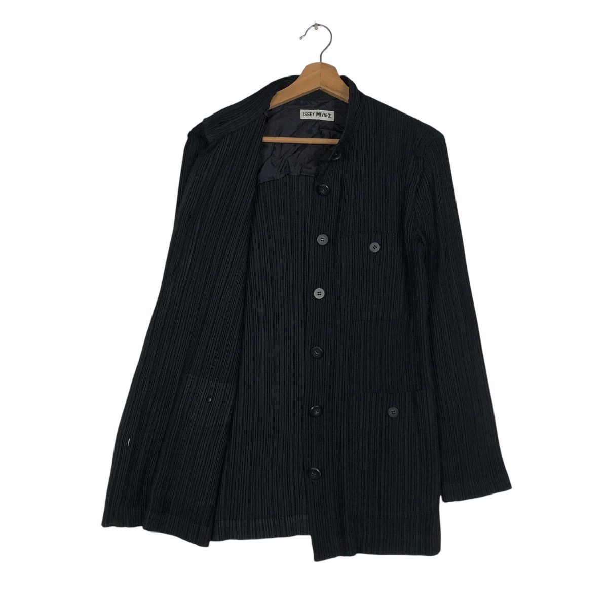 Issey Miyake 🔥VINTAGE BUTTON JACKET ISSEY MIYAKE PLEATED DESIGN Size US M / EU 48-50 / 2 - 13 Thumbnail