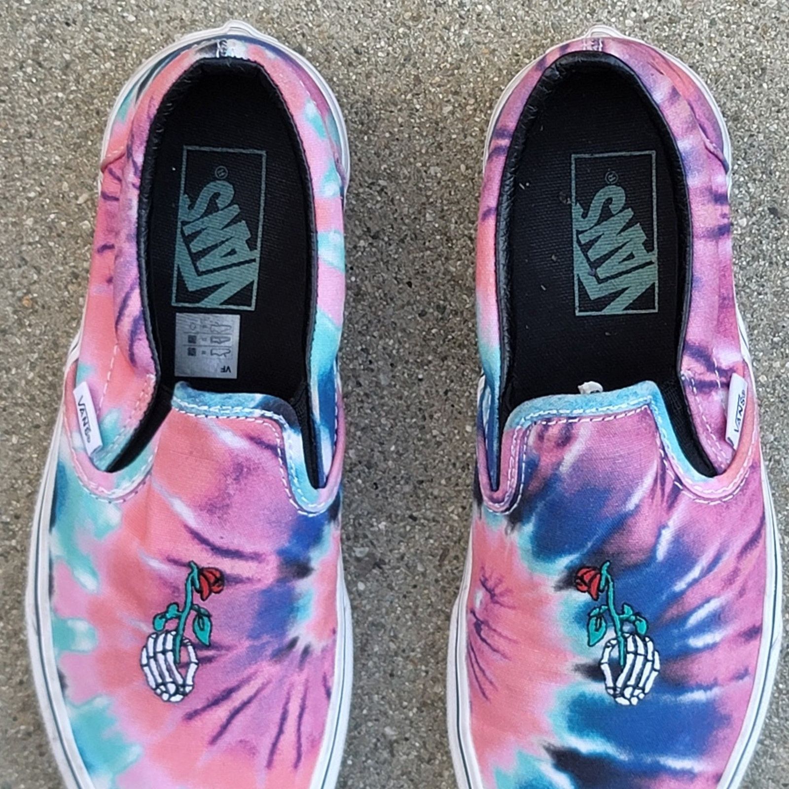 Vans VANS Jerry Garcia Grateful Dead Tie Dye Slip On Unisex Shoes Size US 7.5 / EU 40-41 - 5 Thumbnail