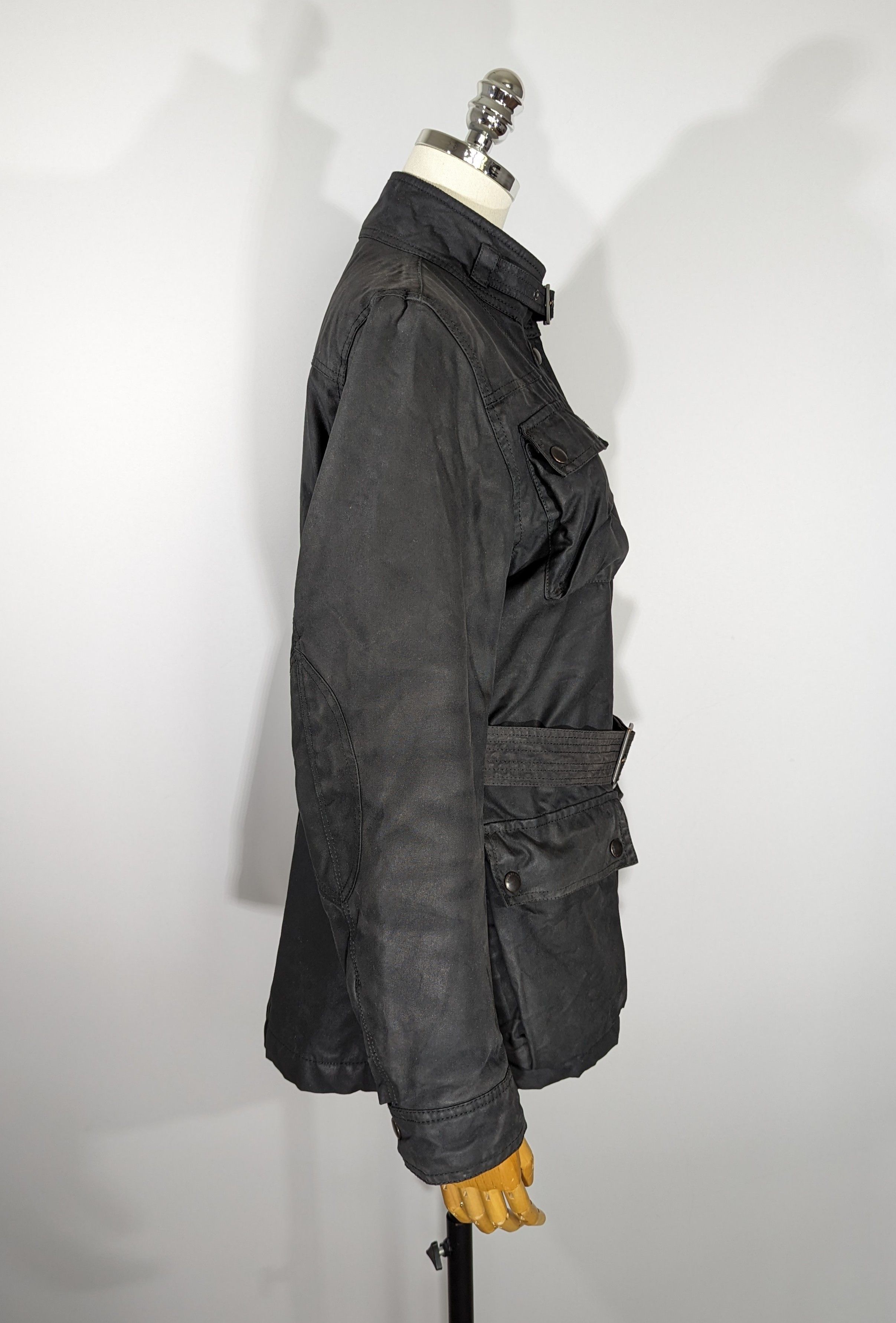 Burberry BURBERRY London Women's Biker Jacket Belted Made In England Size M / US 6-8 / IT 42-44 - 12 Thumbnail