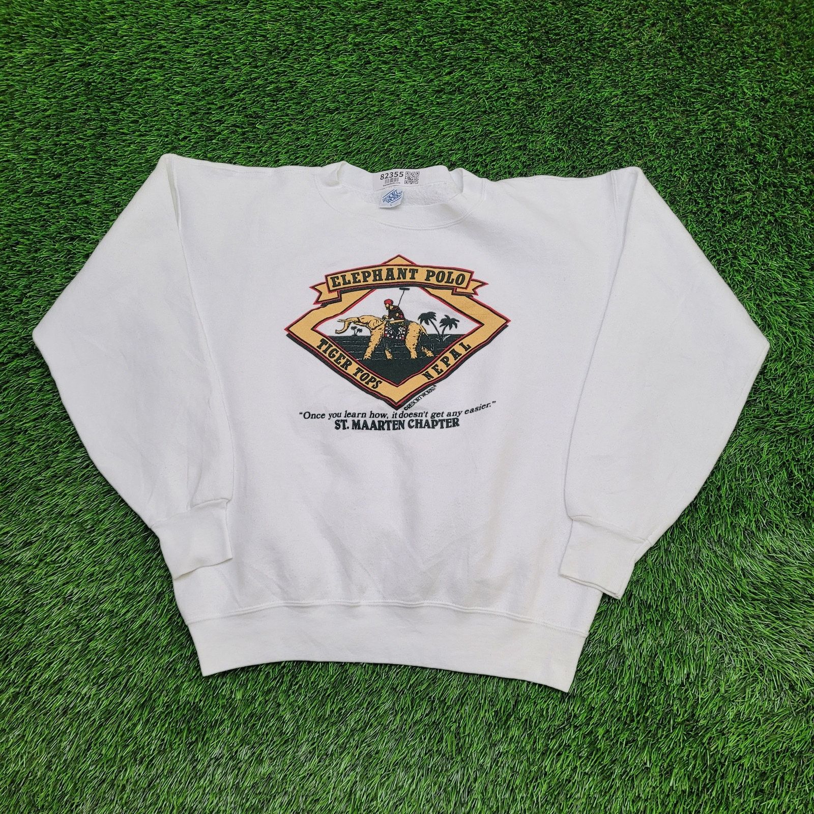 Other Vintage St-Maarten Elephant-Polo Sweatshirt L/XL 23x24 USA Size US L / EU 52-54 / 3 - 1 Thumbnail