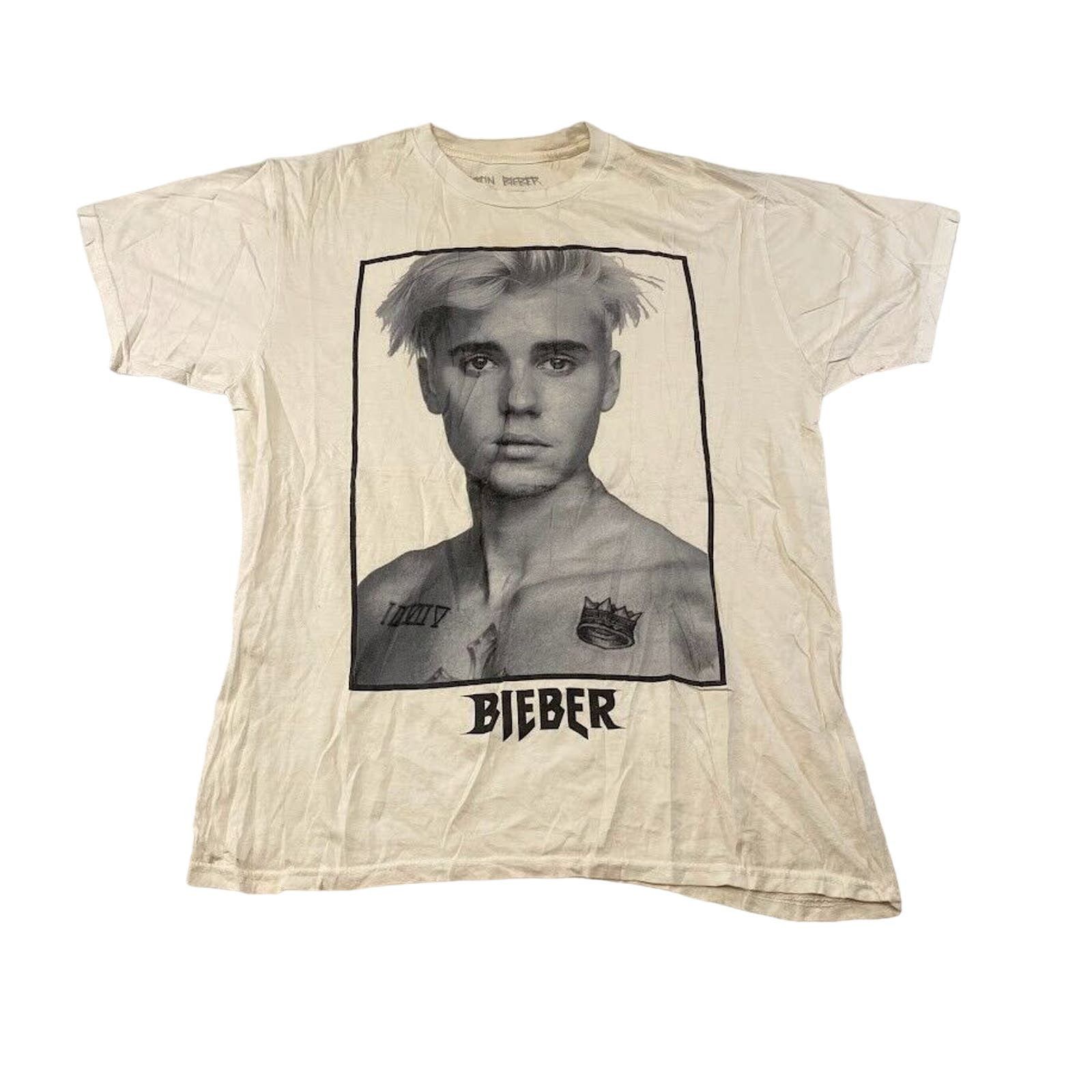 ジャスティンビーバー　purpose tour vintage Vintage Justin Bieber Purpose Tour Y2K Long Sleeves Tshirt