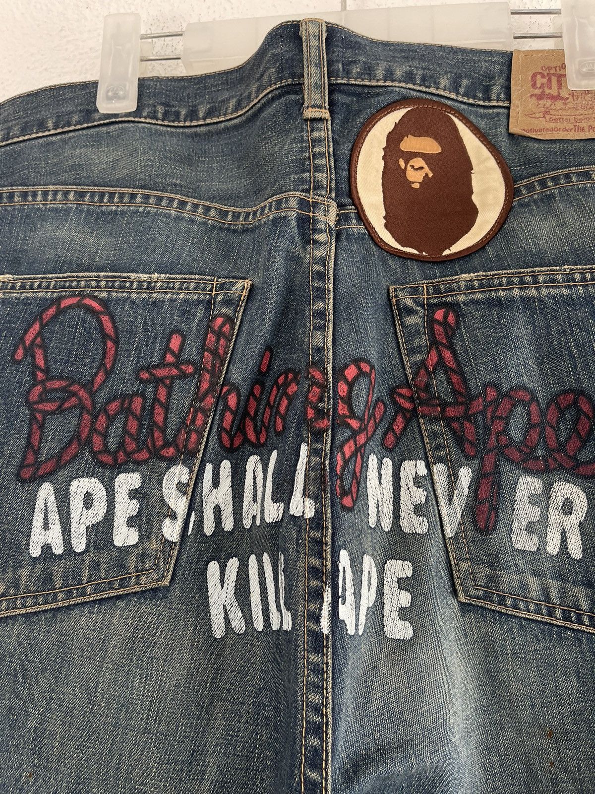 Bape OG Bape Bathing Ape ASNKA Patches Jeans Size 38 Size US 38 / EU 54 - 10 Thumbnail