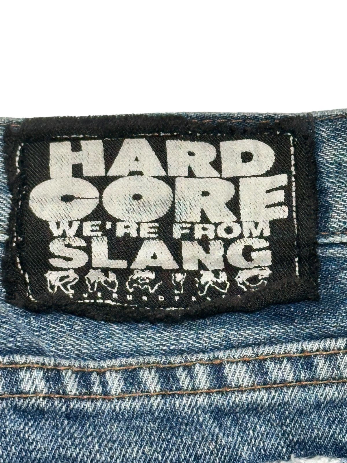 Vintage RNA Jeans Hardcore We're From Slang Distressed Patches Faded Size US 33 - 11 Thumbnail