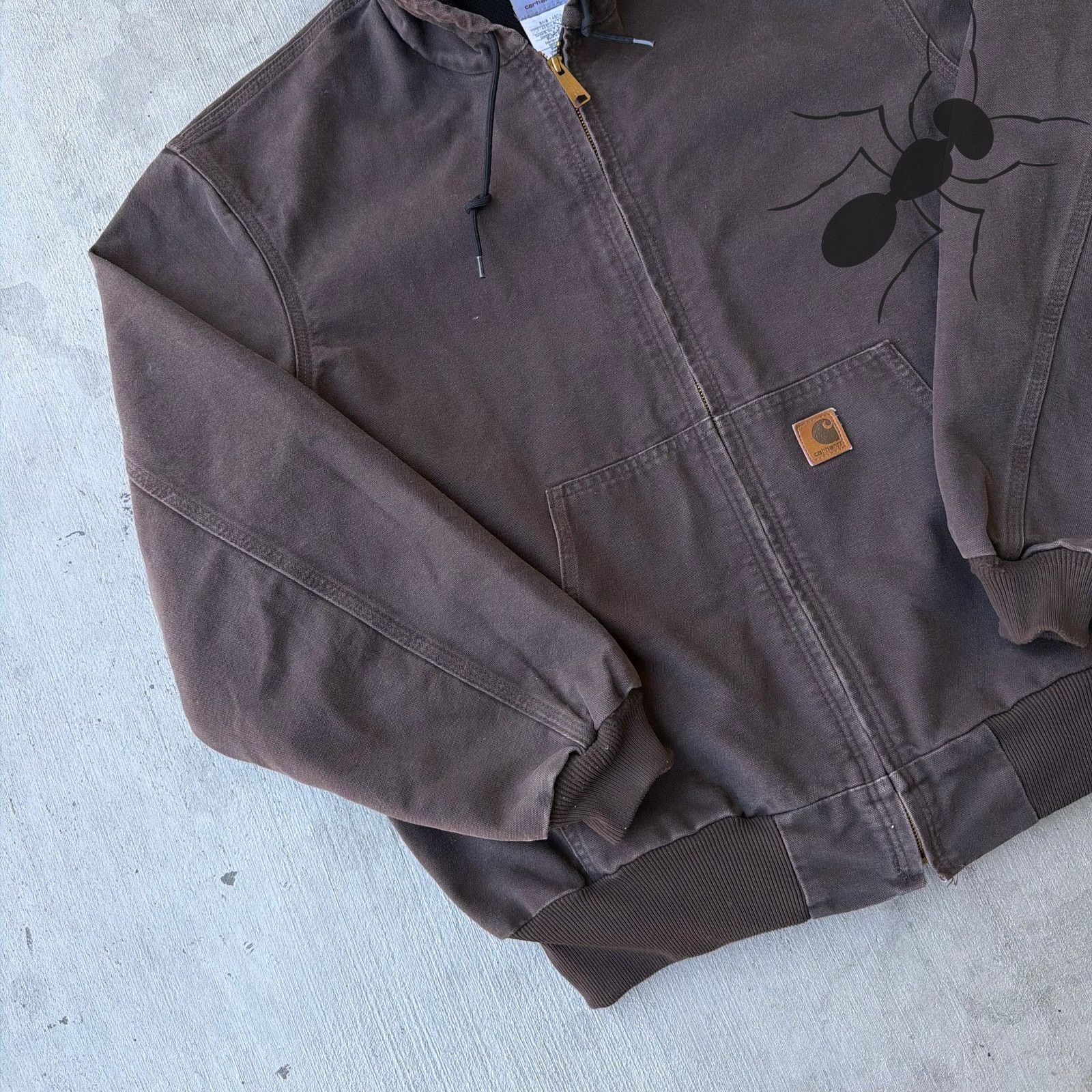 Carhartt × Vintage Carhartt J208 DKB brown hooded work wear jacket Size US XL / EU 56 / 4 - 2 Thumbnail