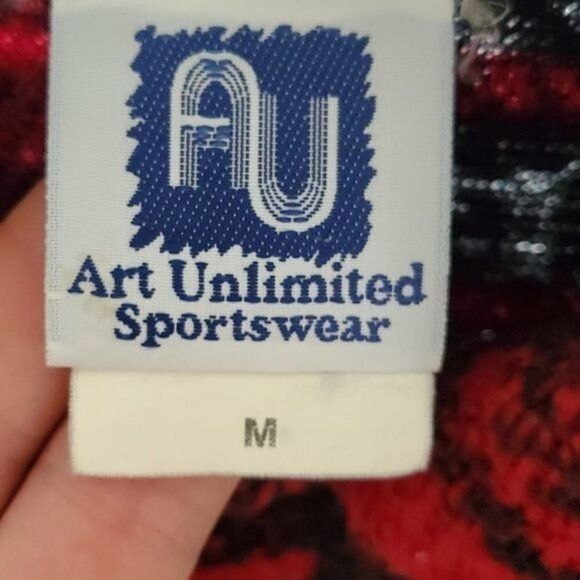 Vintage Art Unlimited (AU) Sportswear Vintage Sz. M Red Plaid Button Size M / US 6-8 / IT 42-44 - 3 Thumbnail