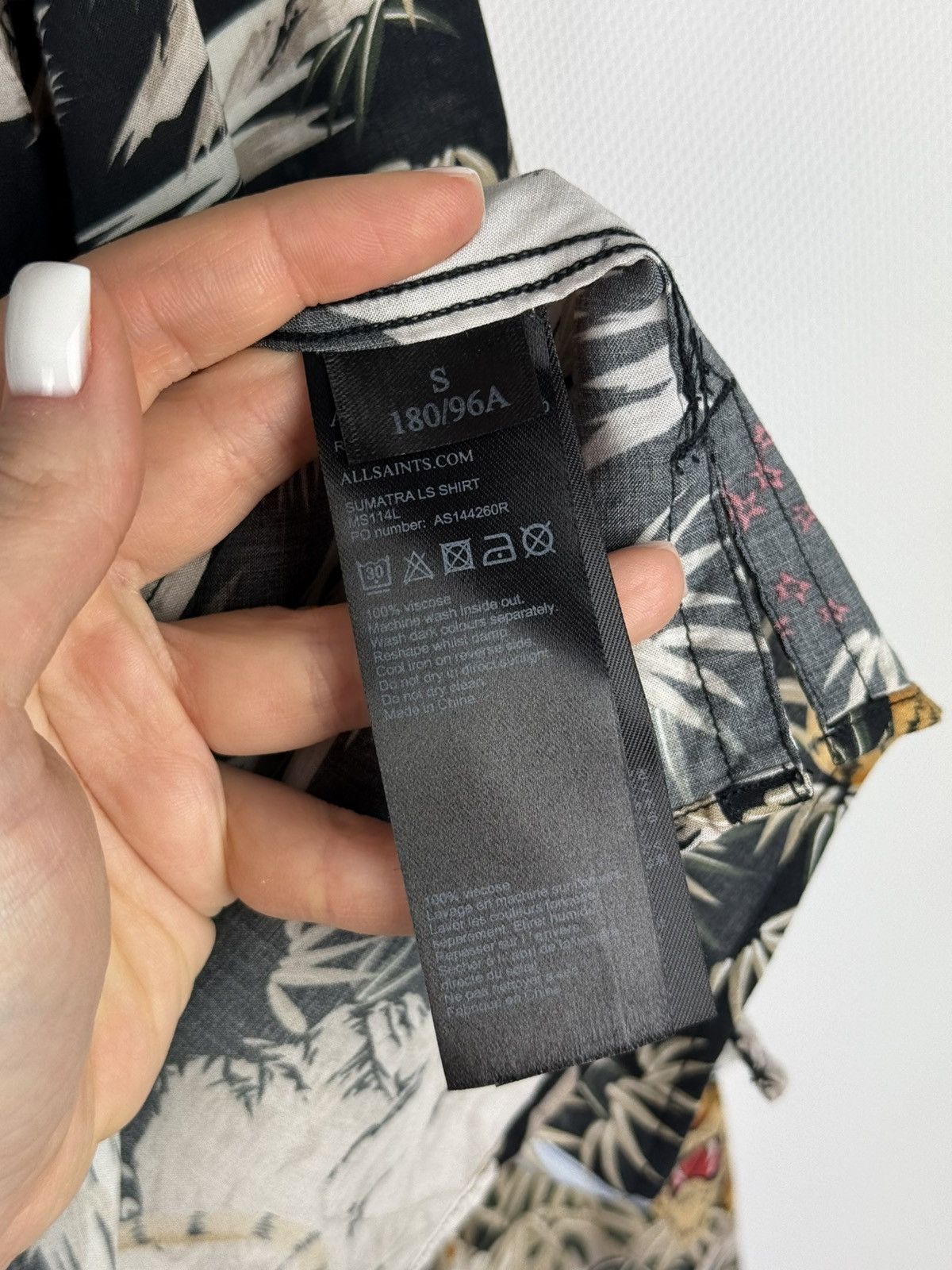Allsaints × Japanese Brand Allsaints Sumatra LS Overprinted Viscose Button Up Shirt Size US S / EU 44-46 / 1 - 12 Thumbnail