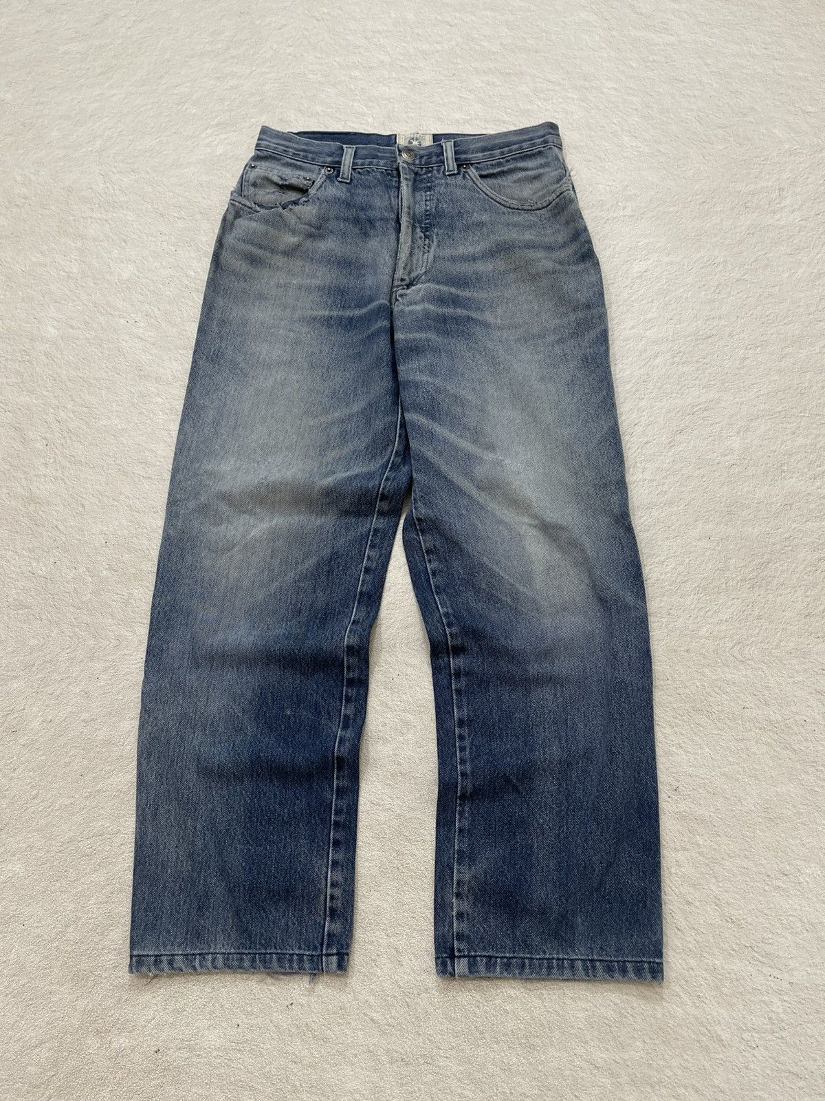 Japanese Brand 2000s Iceberg Jeans Washed Embroidered Y2K Japanese If6was9 Size US 29 - 1 Thumbnail