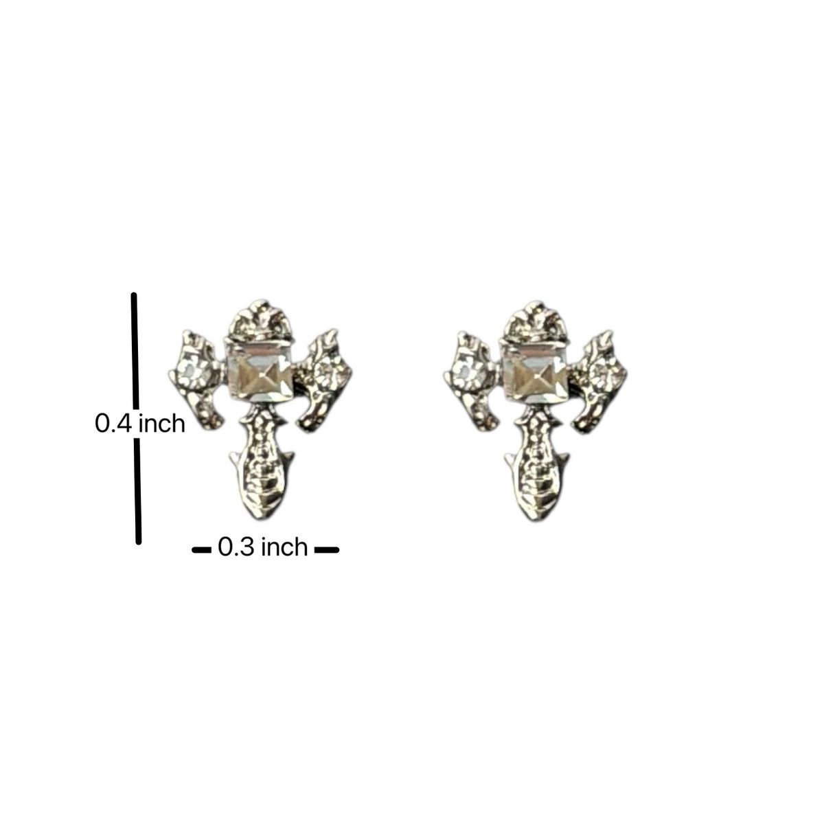 Other Small Cross Stud Earrings for Men Women Streetwear Hip Hop Size ONE SIZE - 5 Thumbnail
