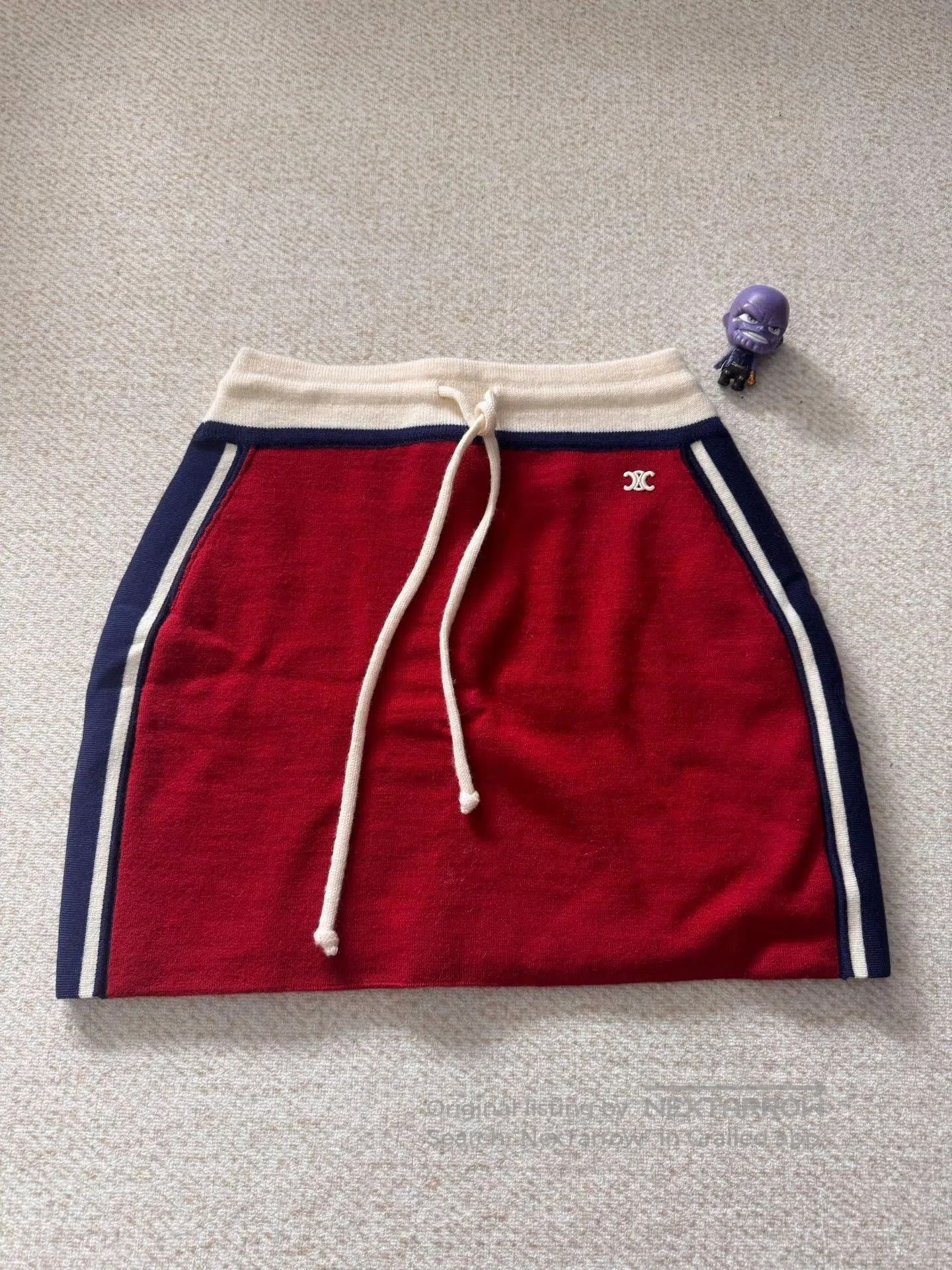 Celine Celine Women's Striped Logo Short Skirt. Size 33" - 1 Thumbnail