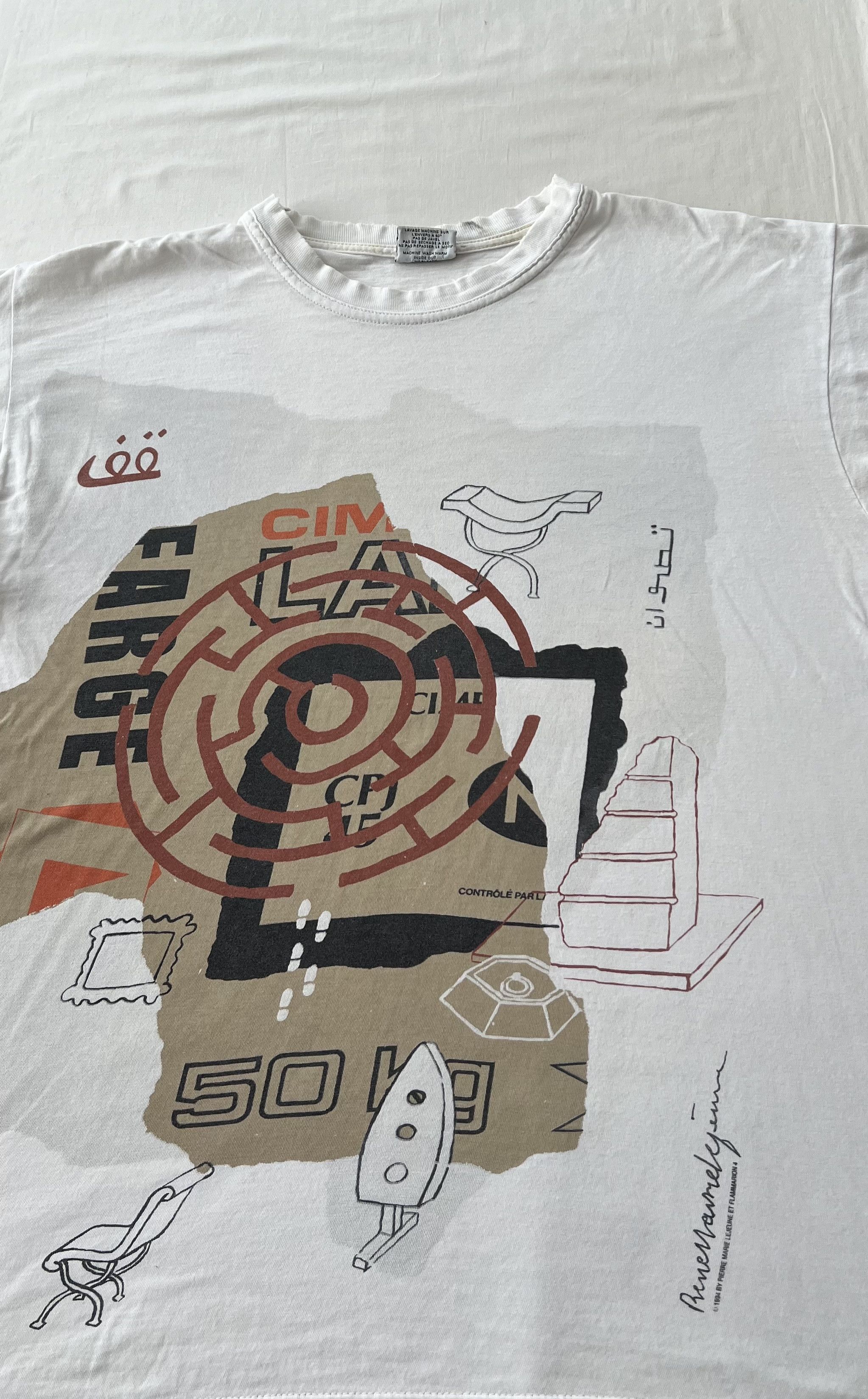 Arts & Science Vintage 1994 Pierre Marie Lejeune Flammarion Art T-shirt Size US XL / EU 56 / 4 - 3 Thumbnail