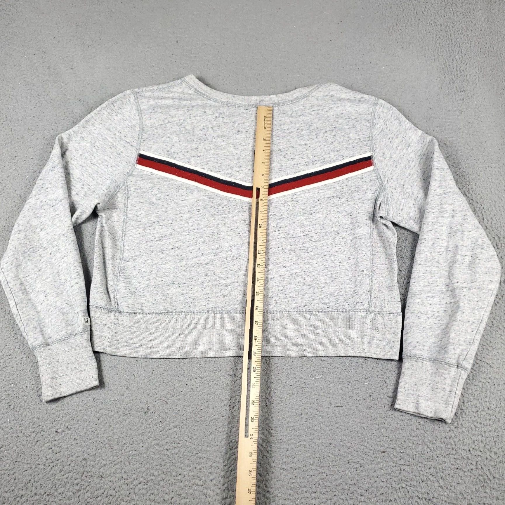 Abercrombie & Fitch Abercrombie & Fitch Women's XL Gray Pullover Sweatshirt - Long Sleeve Crew Neck Activewear Size XL / US 12-14 / IT 48-50 - 5 Thumbnail
