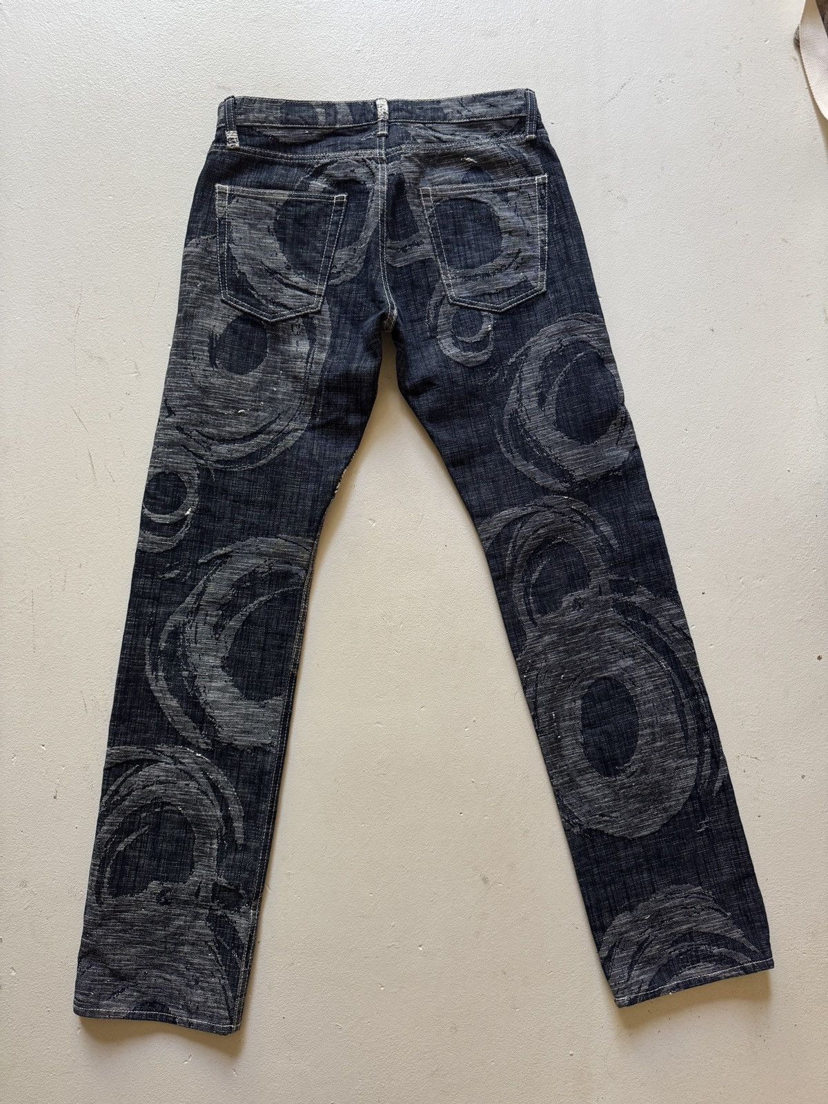 Issey Miyake AW2012 ISSEY MIYAKE APOC ABSTRACT CIRCLE GRAPHIC DENIM Size US 32 / EU 48 - 2 Thumbnail