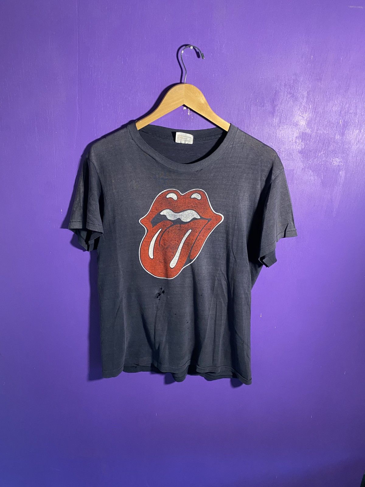 Band Tees Vintage 80s Rolling stones major faded t-shirt Size US L / EU 52-54 / 3 - 1 Thumbnail