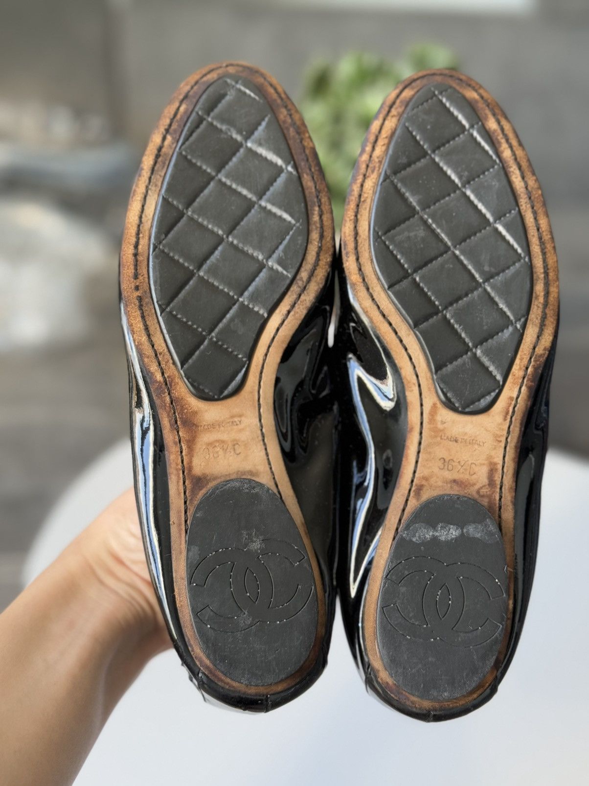 Chanel Chanel Logo Ballet Flats Size US 6.5 / IT 36.5 - 11 Thumbnail
