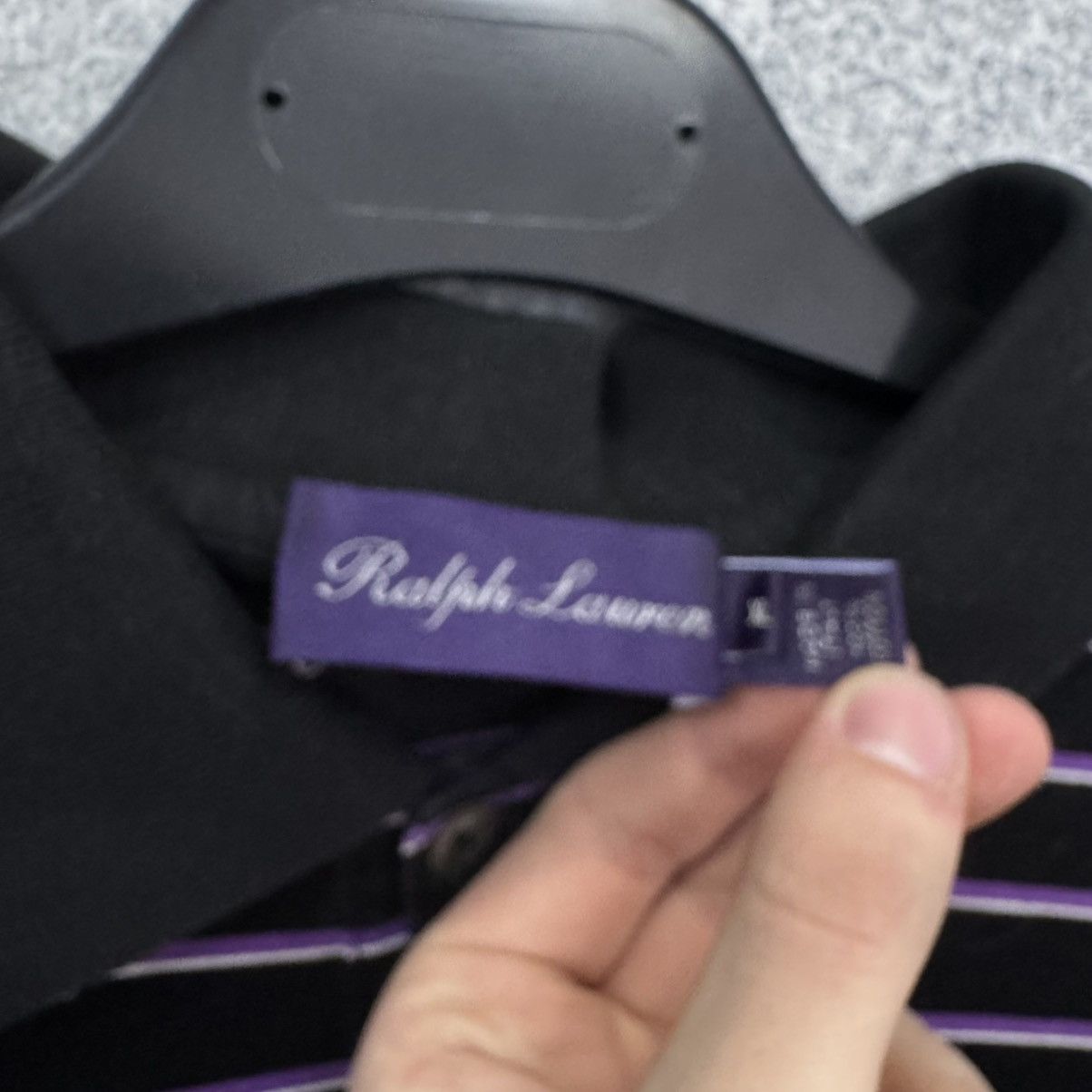 Polo Ralph Lauren Polo Ralph Lauren T Shirt Purple Label Striped Size US XL / EU 56 / 4 - 4 Thumbnail