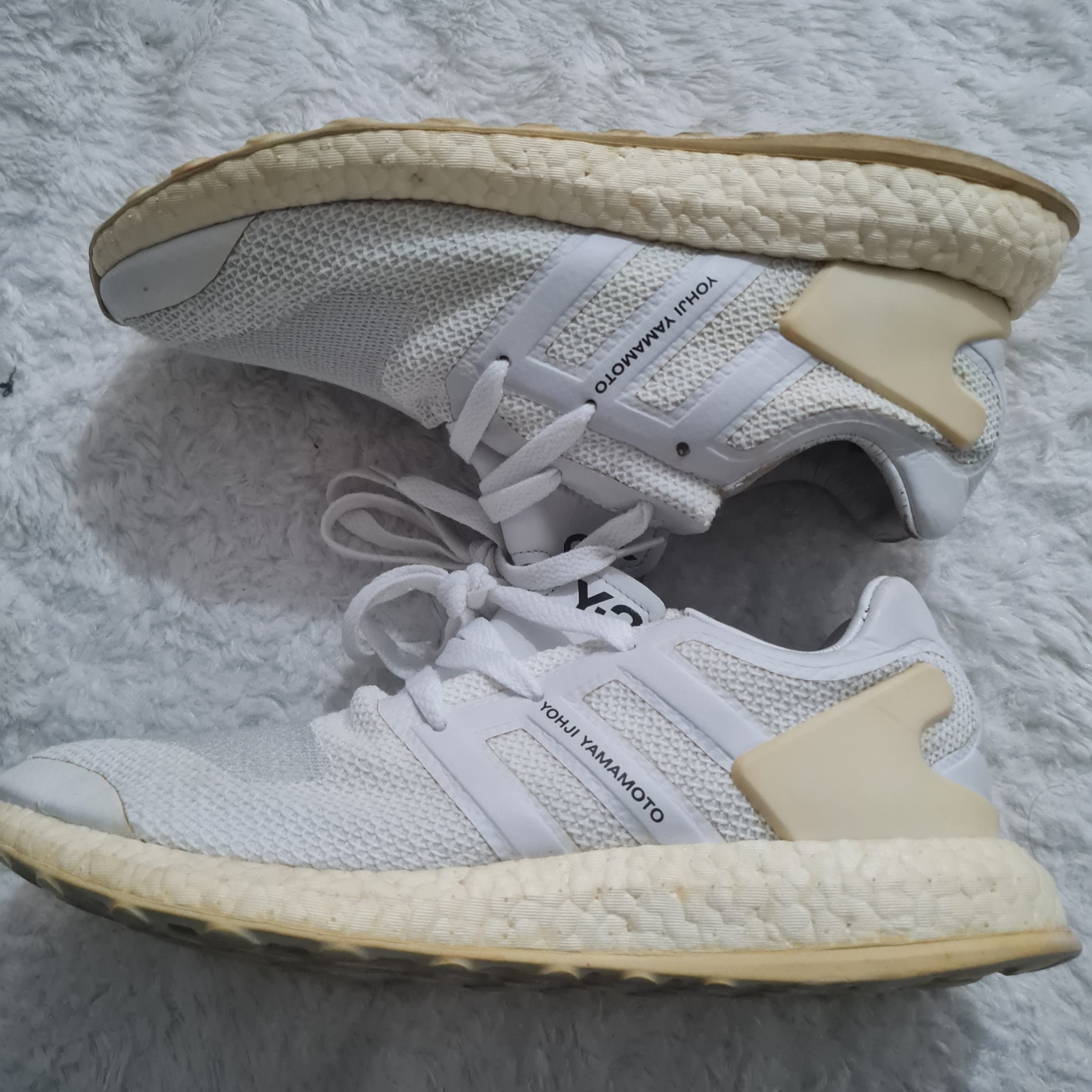Adidas × Designer × Yohji Yamamoto Adidas Y-3 Pureboost White Size US 8 / EU 41 - 1 Thumbnail