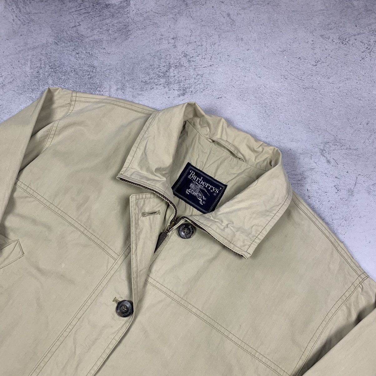 Burberry Vintage Burberrys Nova Check Buttons Ladies Jacket Beige 90s Size M / US 6-8 / IT 42-44 - 4 Thumbnail