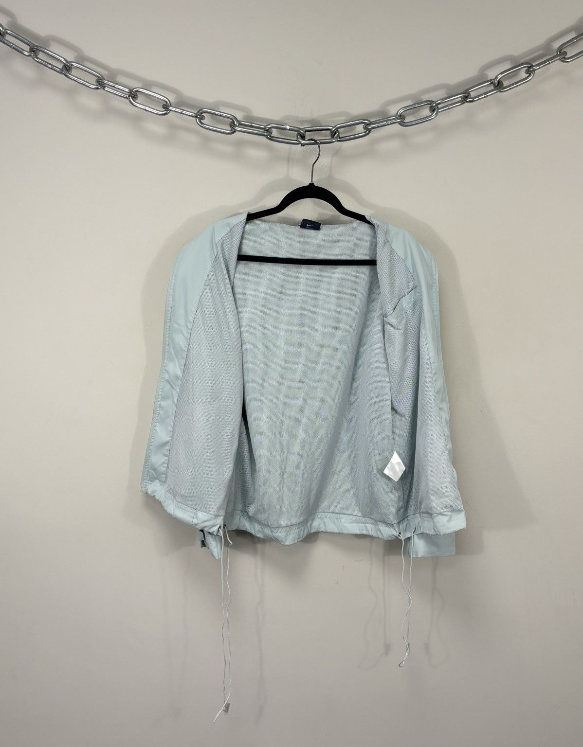 Nike Vintage Nike Y2K Turquoise Retro Hype Nylon Track Jacket Size US XL / EU 56 / 4 - 3 Thumbnail