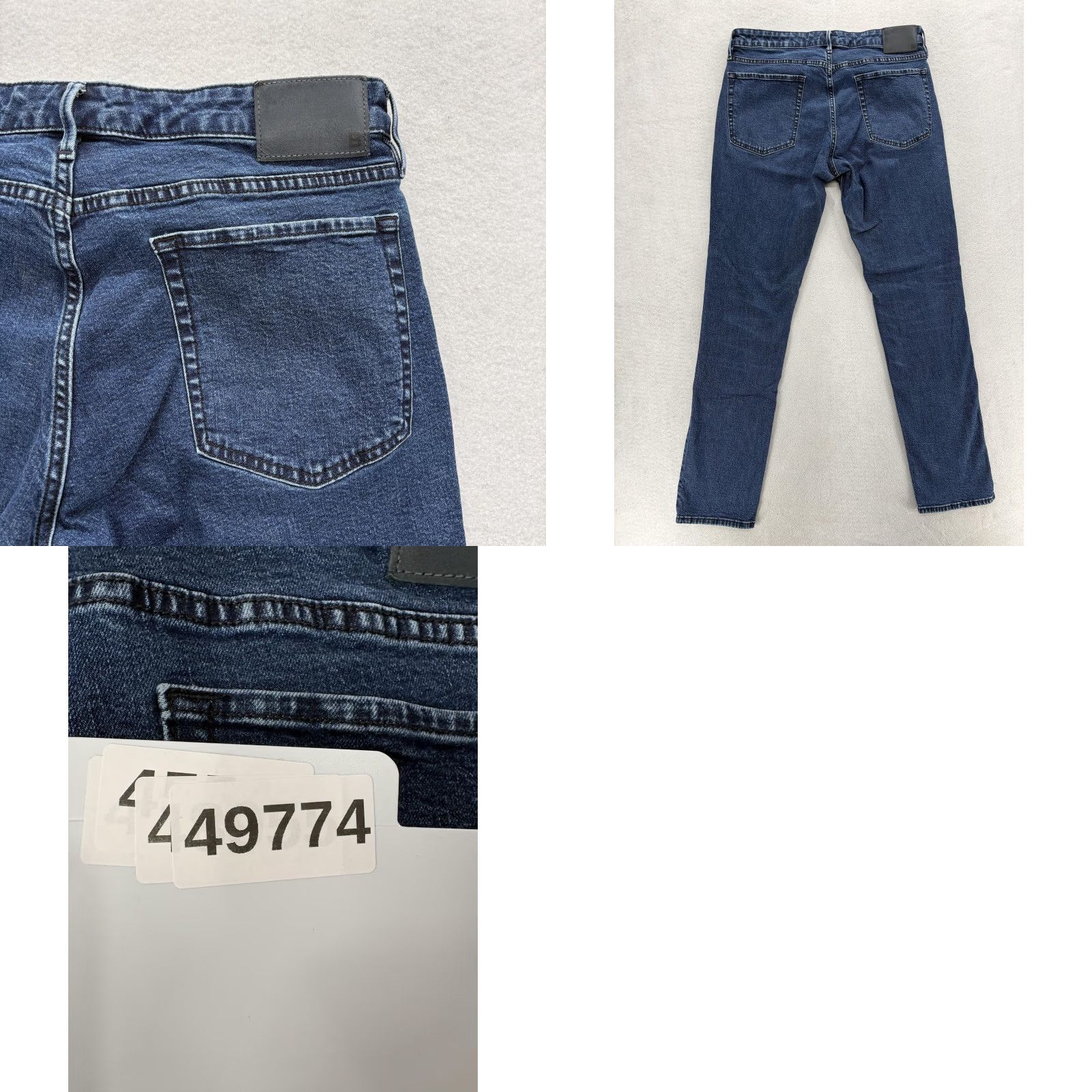Bonobos Bonobos Jeans Mens Slim Straight Dark Wash 34x34 Denim Cotton Stretch Pockets Zip Casual Pants Men Size US 34 / EU 50 - 9 Thumbnail
