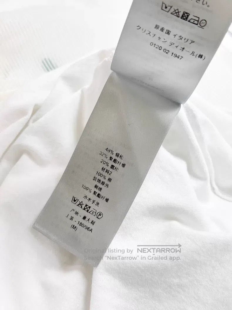 Dior Letter Stussy organza double-layer short-sleeved T-sh