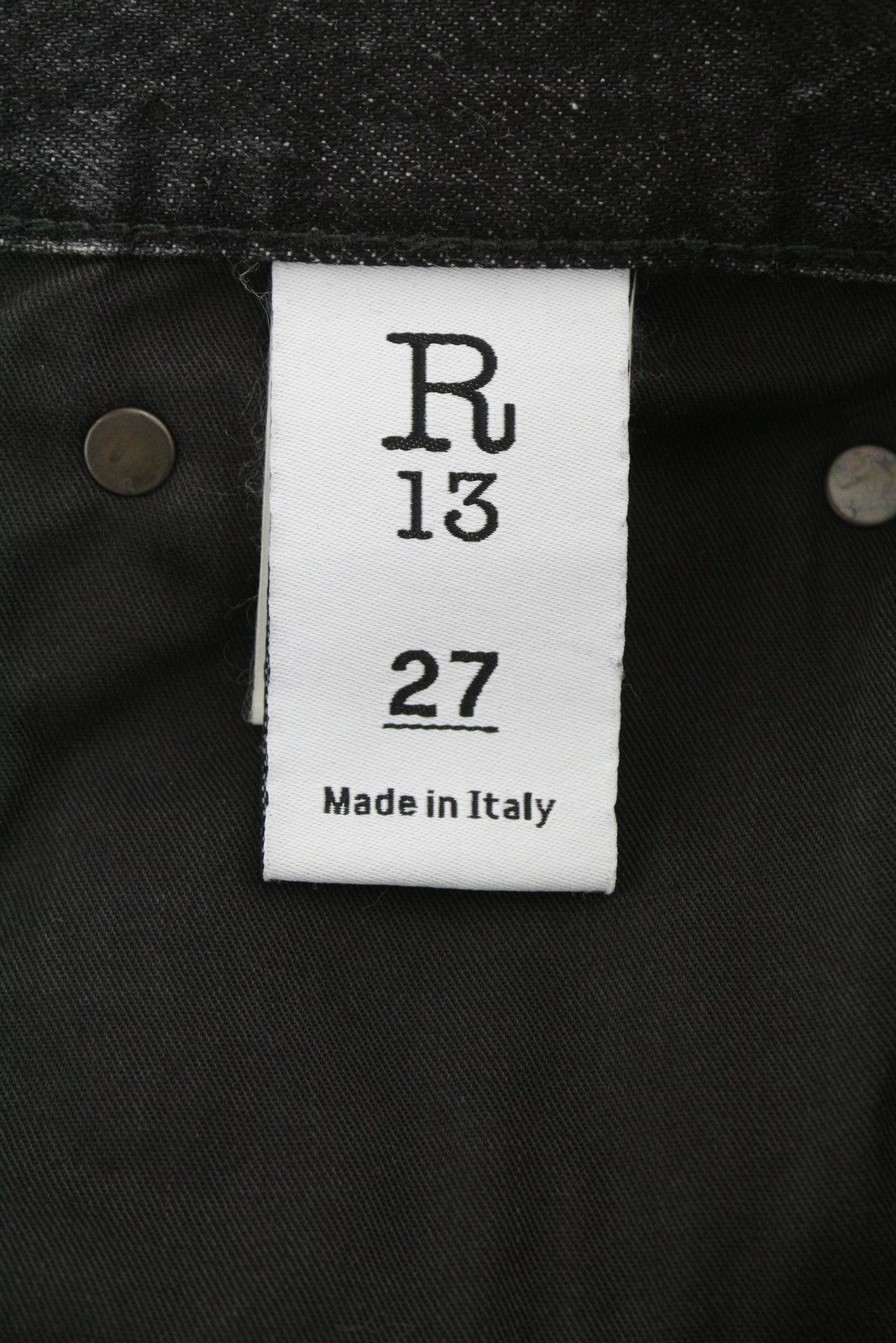 R13 BOYFRIEND 27 Distress Washed Ankle Cropped Eberit 84457 Size 27" / US 4 / IT 40 - 9 Thumbnail