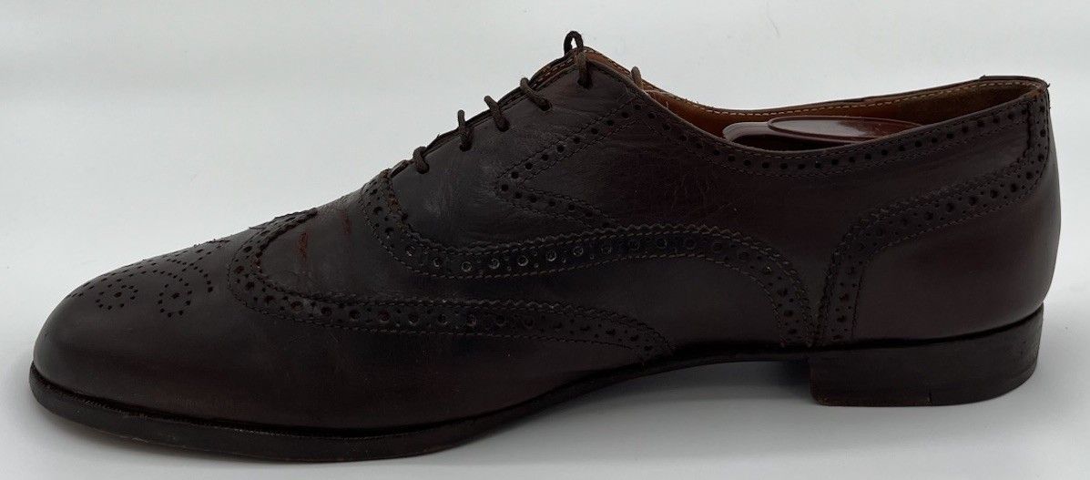 Polo Ralph Lauren Polo Ralph Lauren Brown Leather Wingtip Oxfords Size 10.5D Size US 10.5 / EU 43-44 - 6 Thumbnail