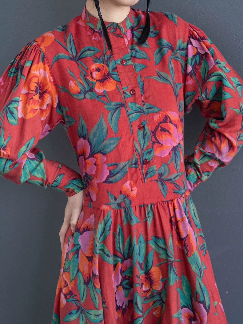 Kenzo KENZO Vintage floral dress in early bloom Size S / US 4 / IT 40 - 1 Thumbnail