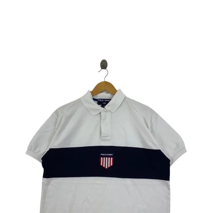 Polo Ralph Lauren Vintage 90’ POLO SPORT RALPH LAUREN Kswiss Logo Tee Shirt Size US M / EU 48-50 / 2 - 2 Thumbnail