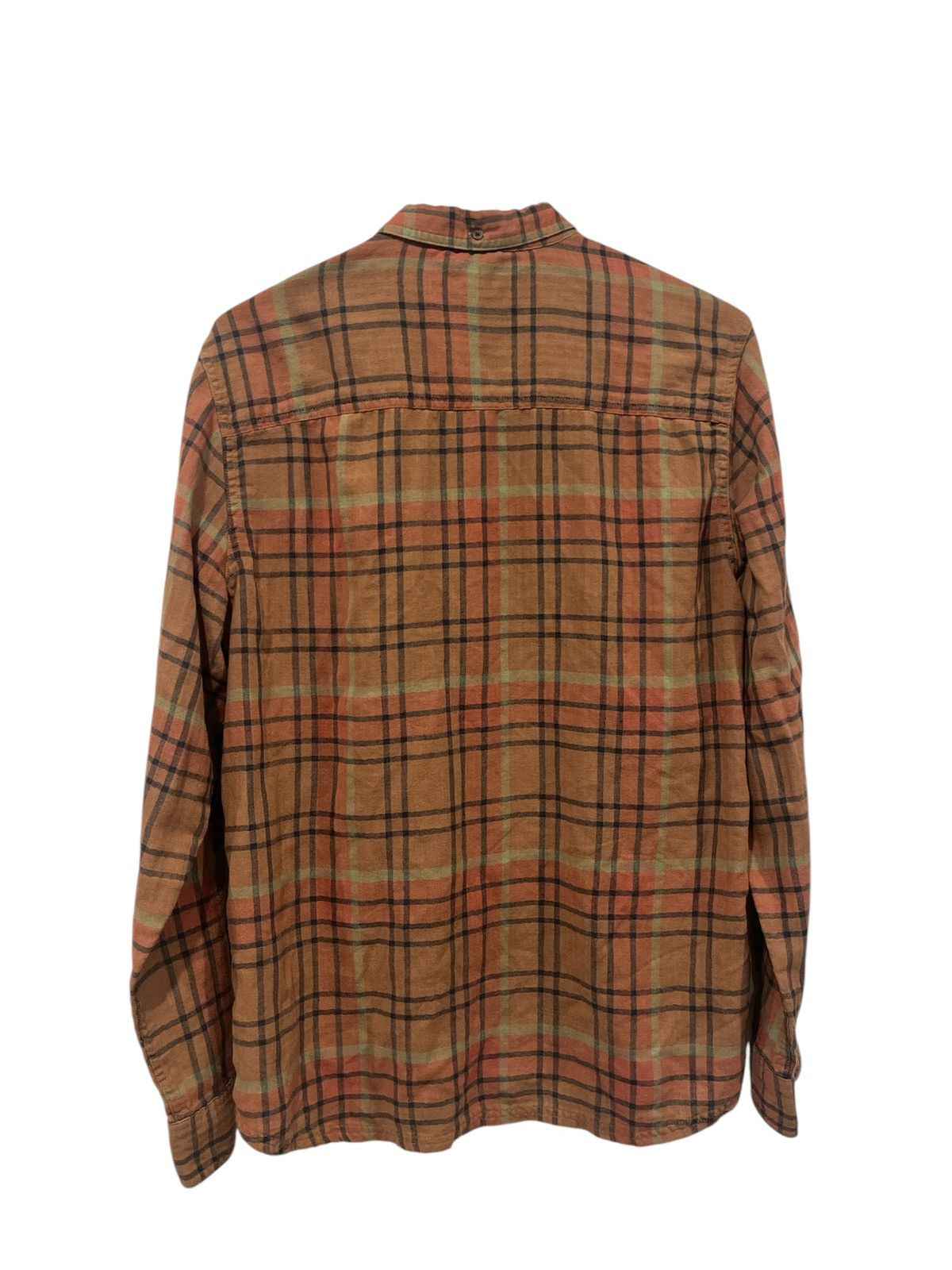 Toad&Co Toad & Co Men’s Large Tan Green Plaid Organic Cotton Blend Size US L / EU 52-54 / 3 - 5 Thumbnail