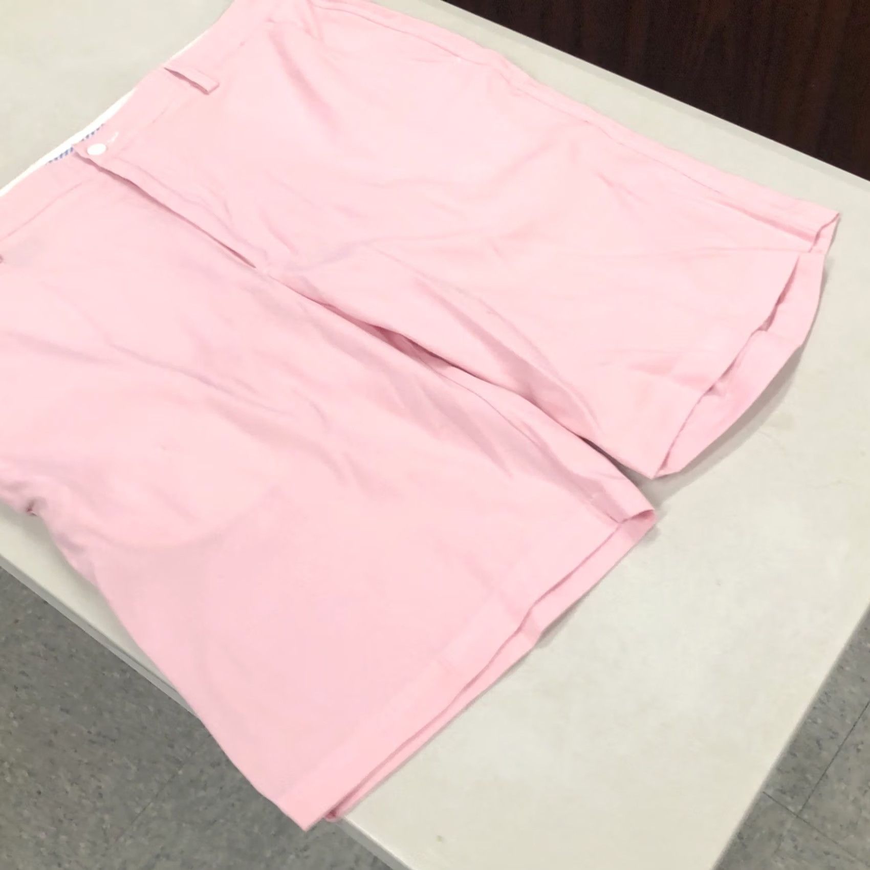 Footjoy FootJoy Shorts Men 40 Pink Chino Button Belt Loops 11in Knit Breathable Pockets Regular URL? Size US 40 / EU 56 - 6 Thumbnail