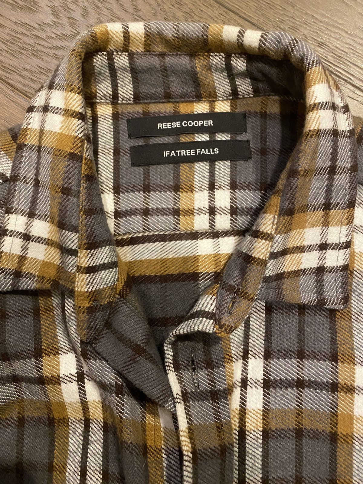 image of Reese Cooper Flannel Shirt Jacket in Grey, Men's (Size XL)