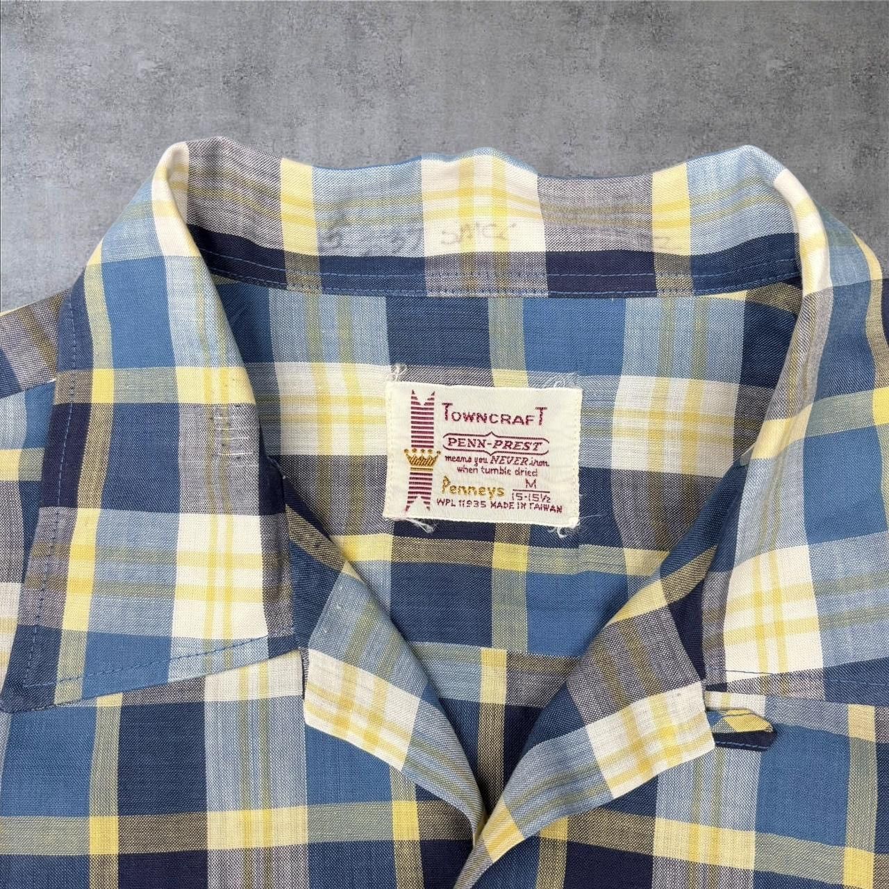 Towncraft × Vintage 1960s Plaid Button Up Shirt Size US M / EU 48-50 / 2 - 2 Thumbnail