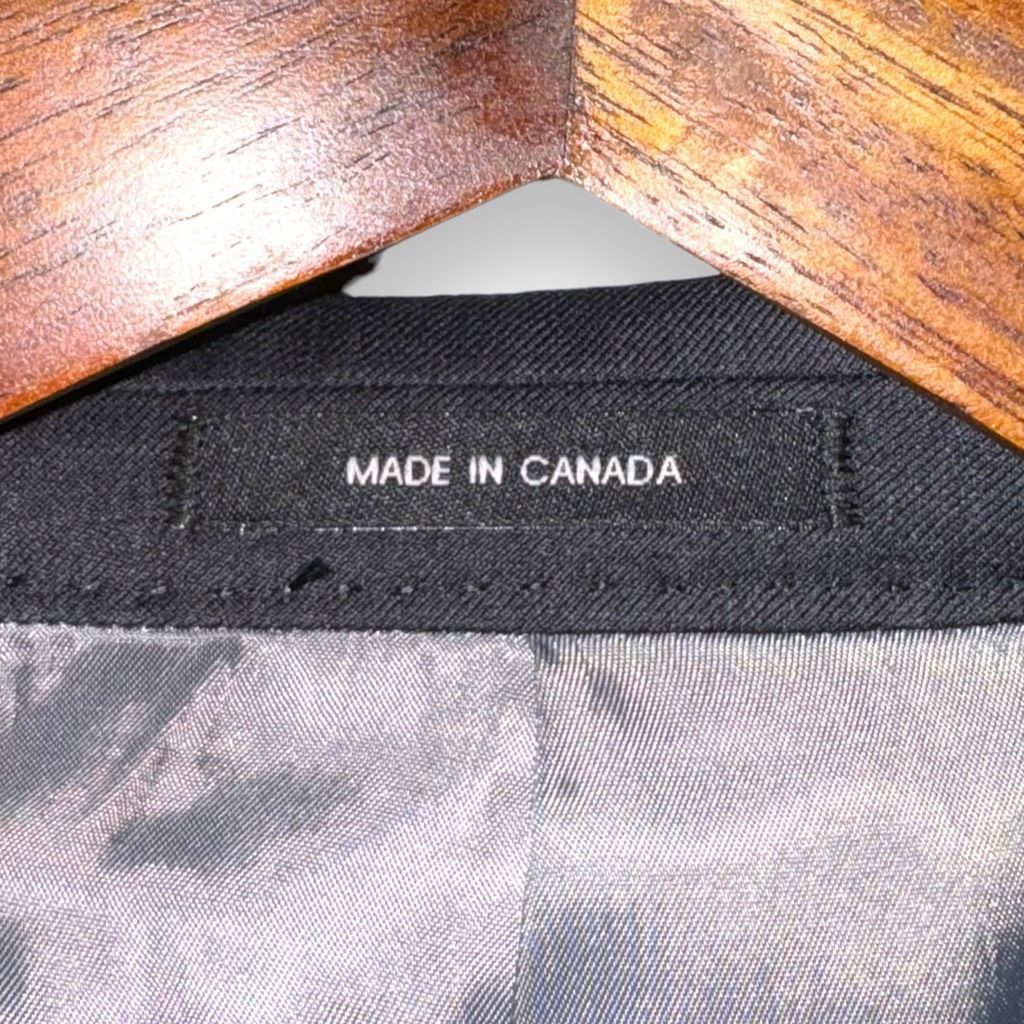 Perlis Perlis Charcoal Gray Empire 1917 Wool Sport Coat 42R Size 42R - 6 Thumbnail
