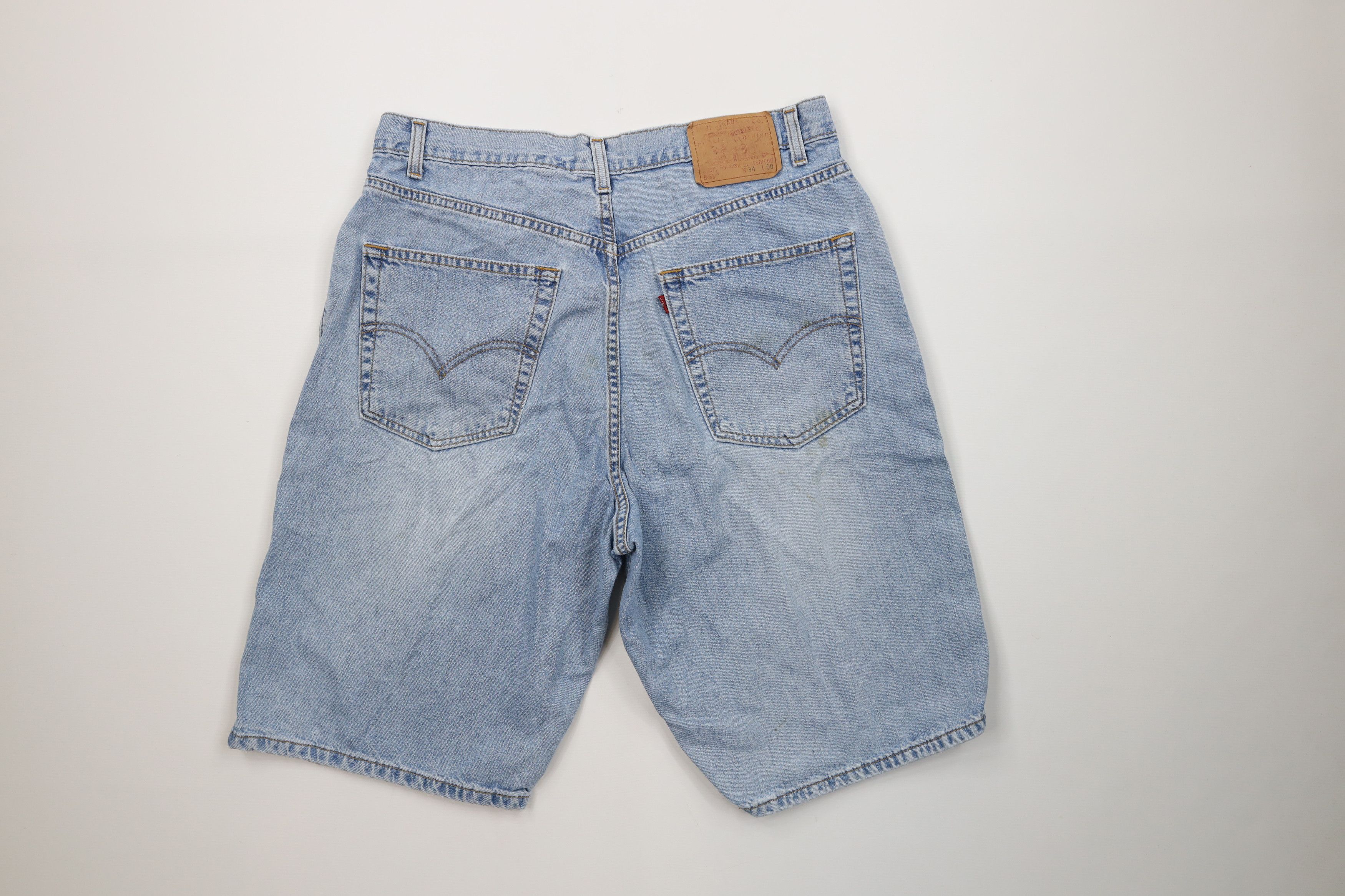 Levi's Vintage Y2K 2001 Levis 569 Loose Fit Denim Jean Shorts Jorts Size US 34 / EU 50 - 11 Thumbnail