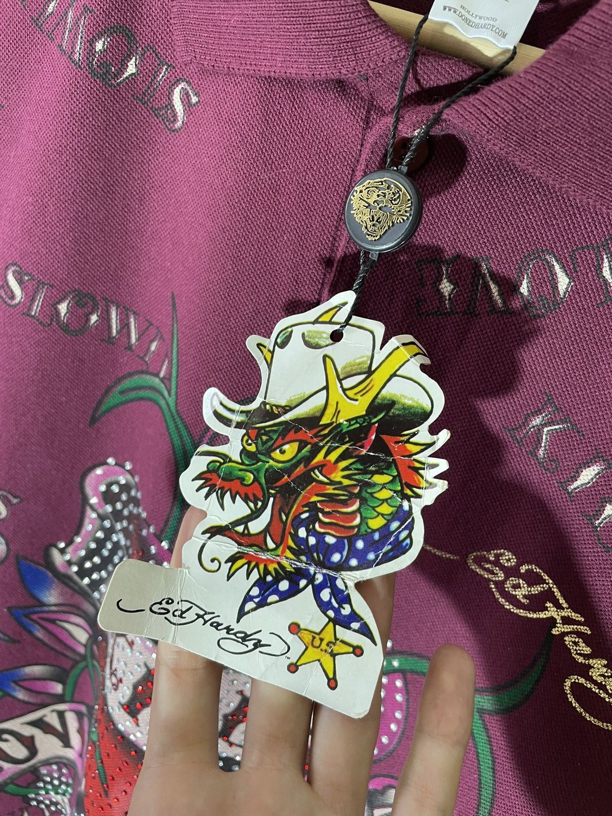 Ed Hardy × Vintage Ed Hardy vintage streetwear polos Size US XXL / EU 58 / 5 - 6 Thumbnail