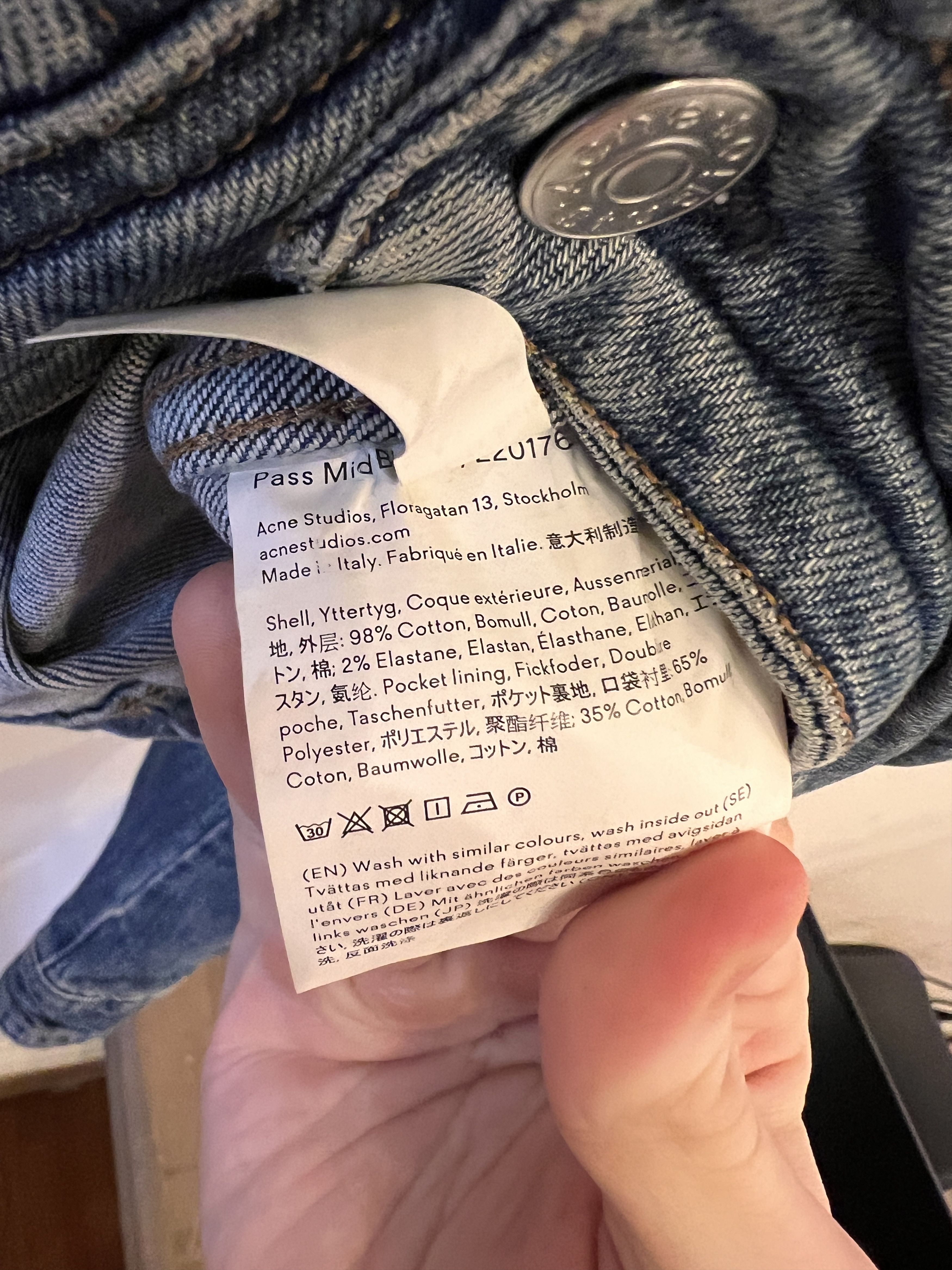 Acne Studios Blue Denim Size US S / EU 44-46 / 1 - 8 Thumbnail