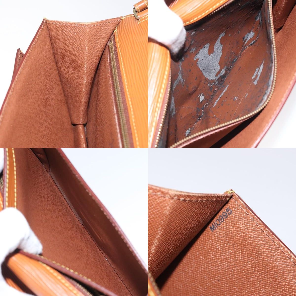 Louis Vuitton LOUIS VUITTON Epi Serie Dragonne Hand Bag Zipangu Gold Size ONE SIZE - 12 Thumbnail