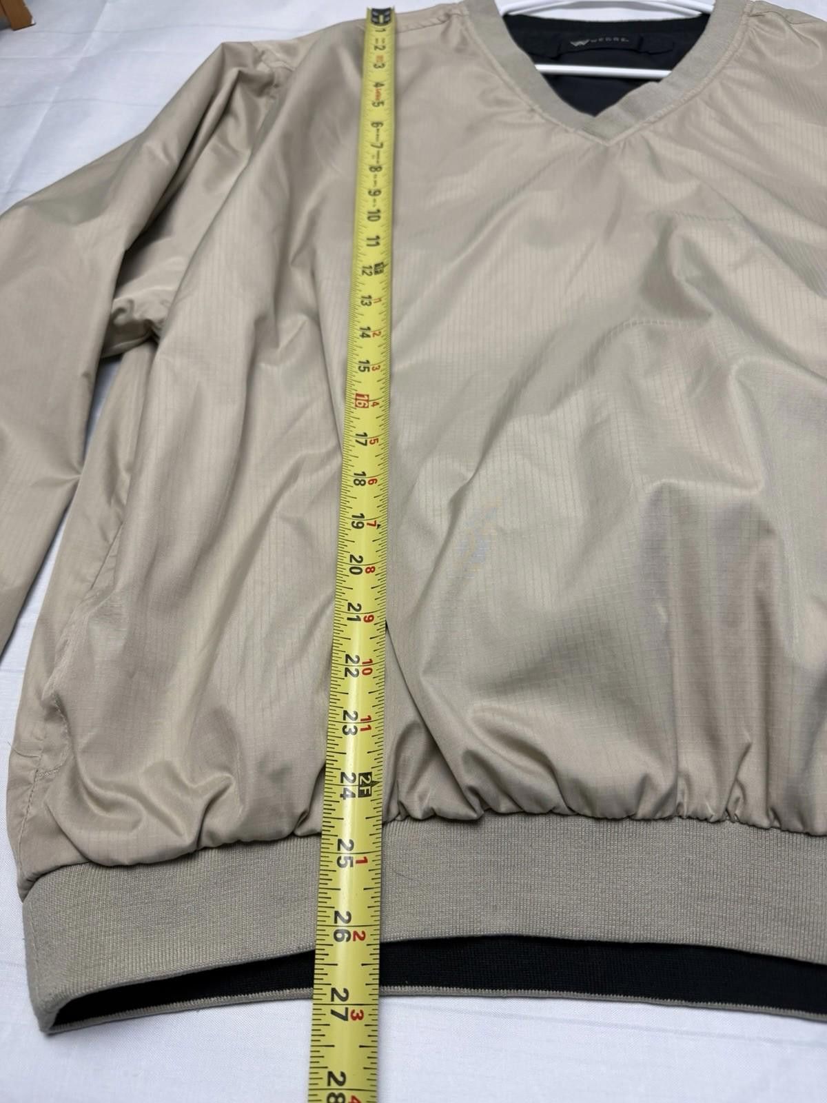 Other Wedge REVERSIBLE Windbreaker Golf Jacket Mens Large Black Size ONE SIZE - 6 Thumbnail