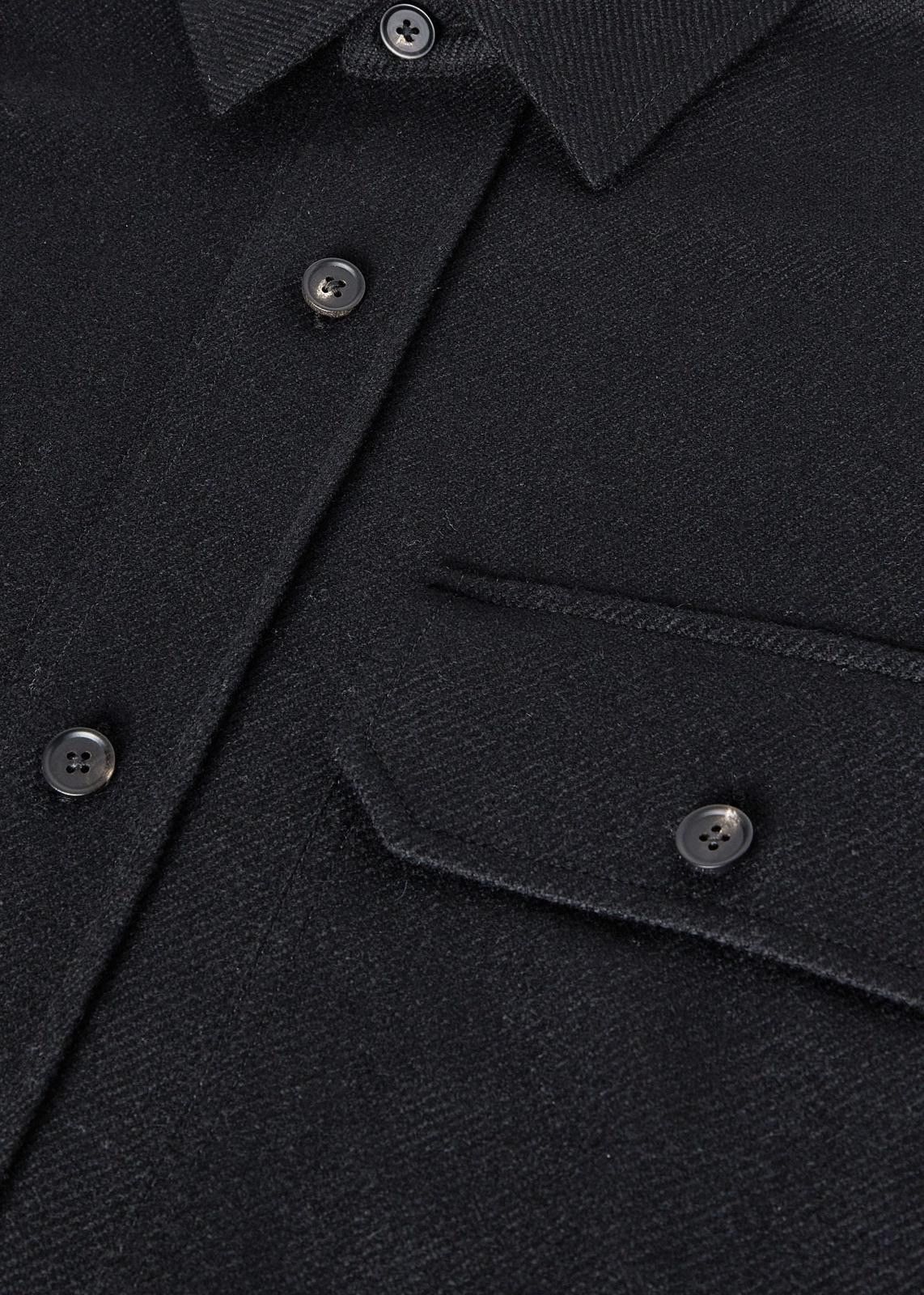 Loro Piana o1srvl11e0824 Alvar Flannel Soft Cashmere Jacket in Black Size M / US 6-8 / IT 42-44 - 5 Thumbnail