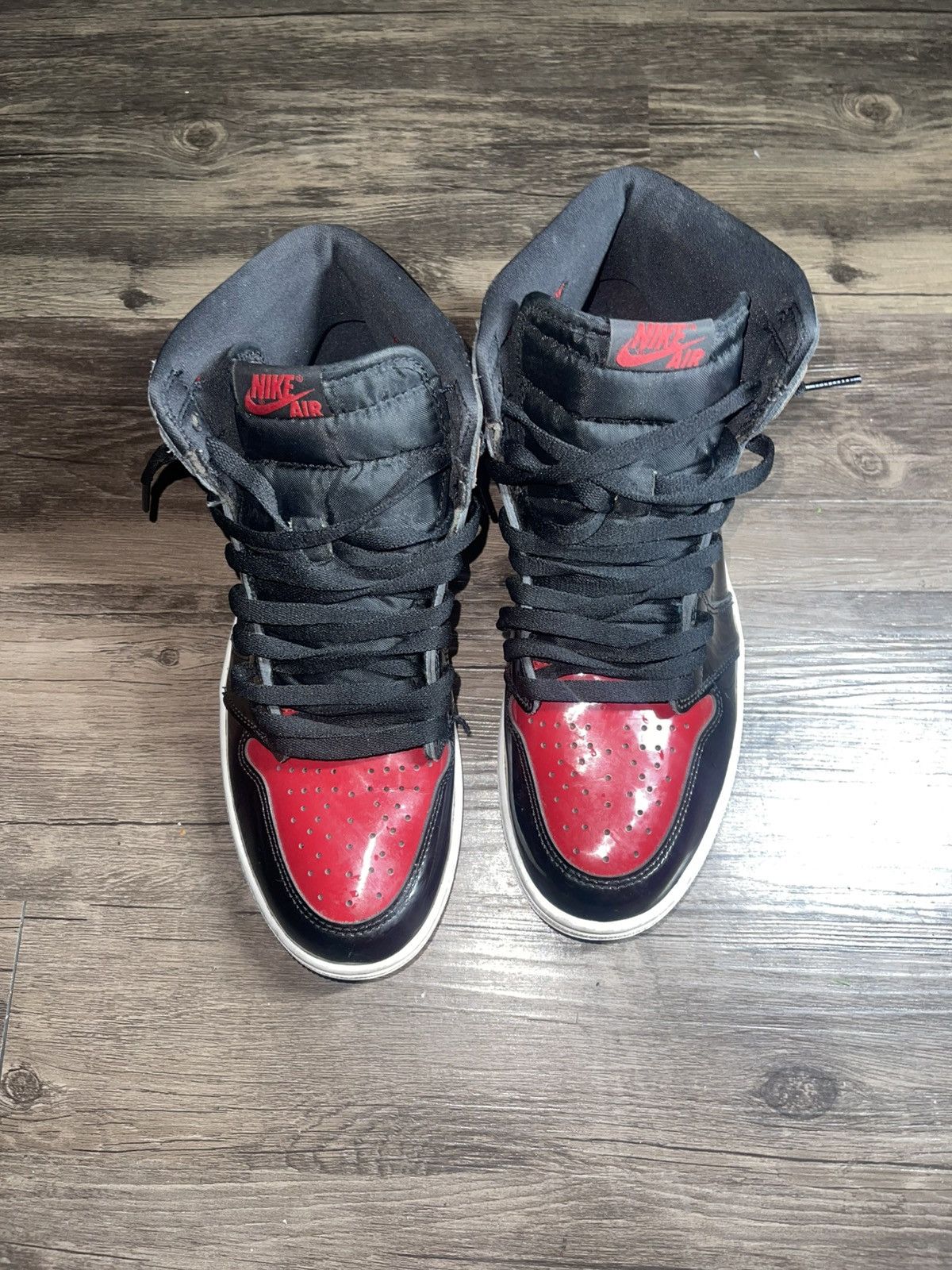 Jordan Brand Jordan 1 Retro High OG Patent Bred Size US 10 / EU 43 - 5 Thumbnail