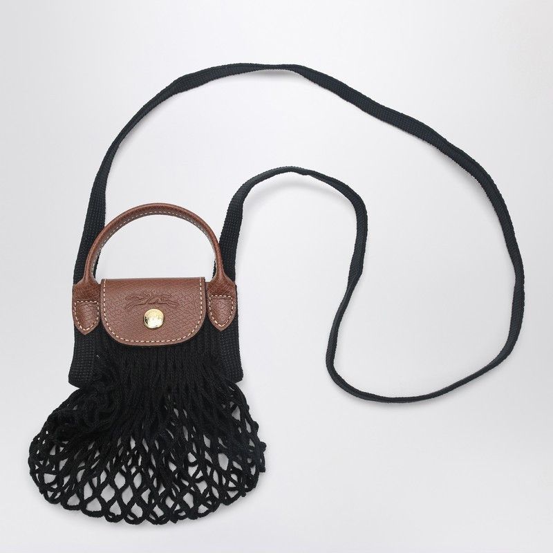 Longchamp Longchamp Black Le Pliage Filet Xs Bag Size ONE SIZE - 1 Thumbnail