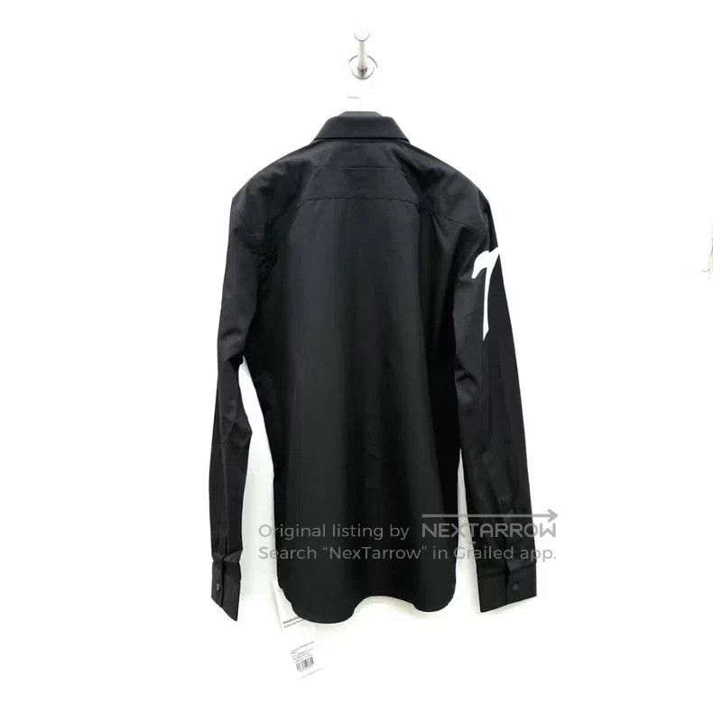 Givenchy Givenchy Size41 Black Printed Long Sleeve Shirt Size US M / EU 48-50 / 2 - 2 Thumbnail
