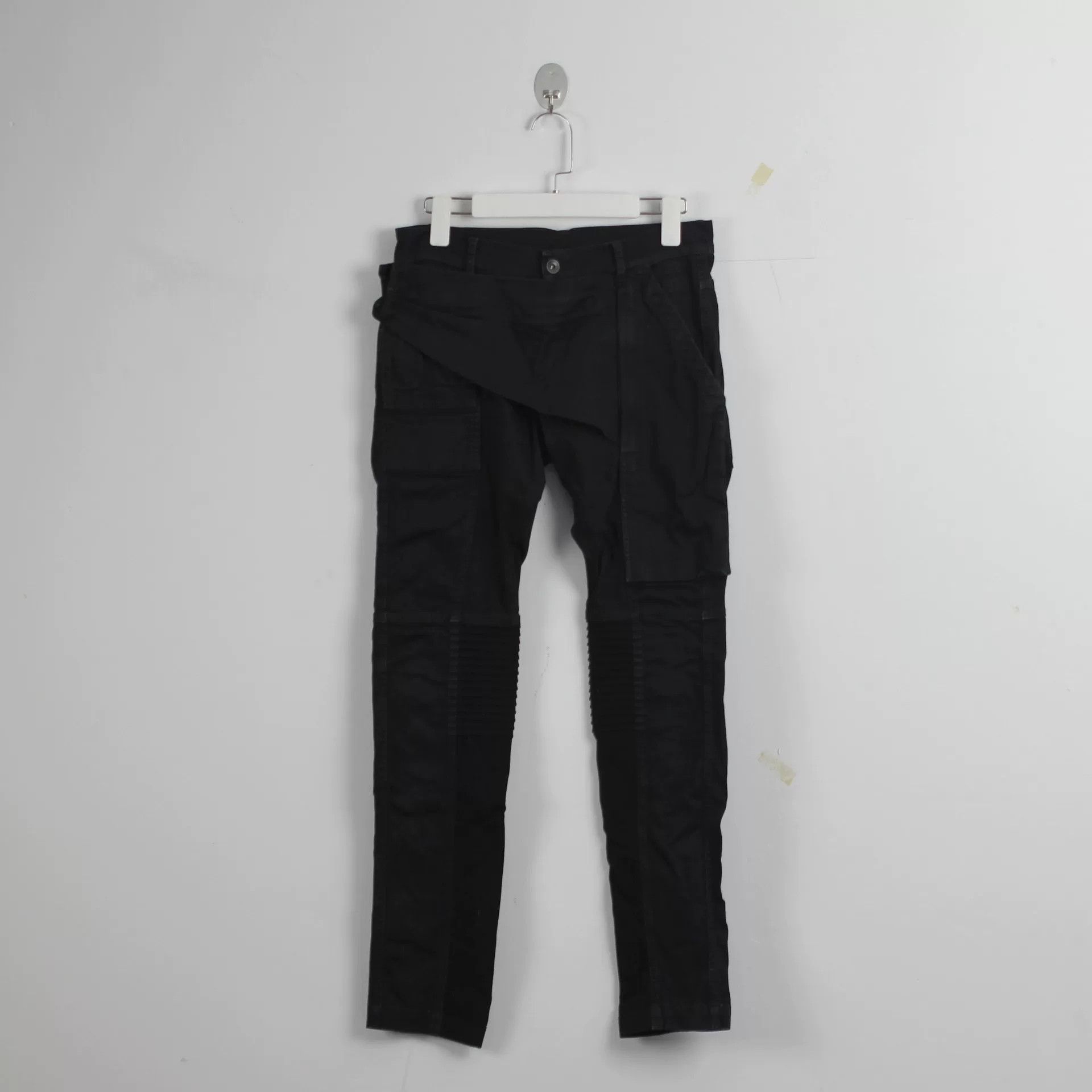 Rick Owens rick owens black denim motorcycle pants Size US 30 / EU 46 - 1 Thumbnail